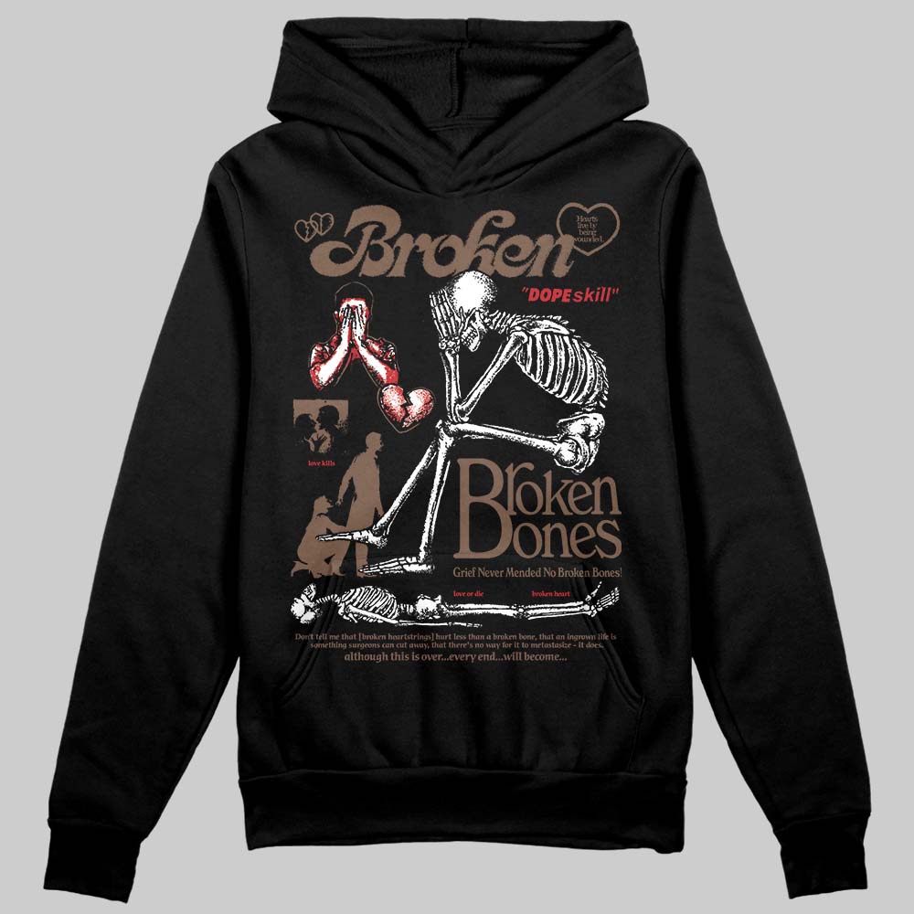 Olive 9s superstreetwear Hoodie Sweatshirt Broken Bones Graphic