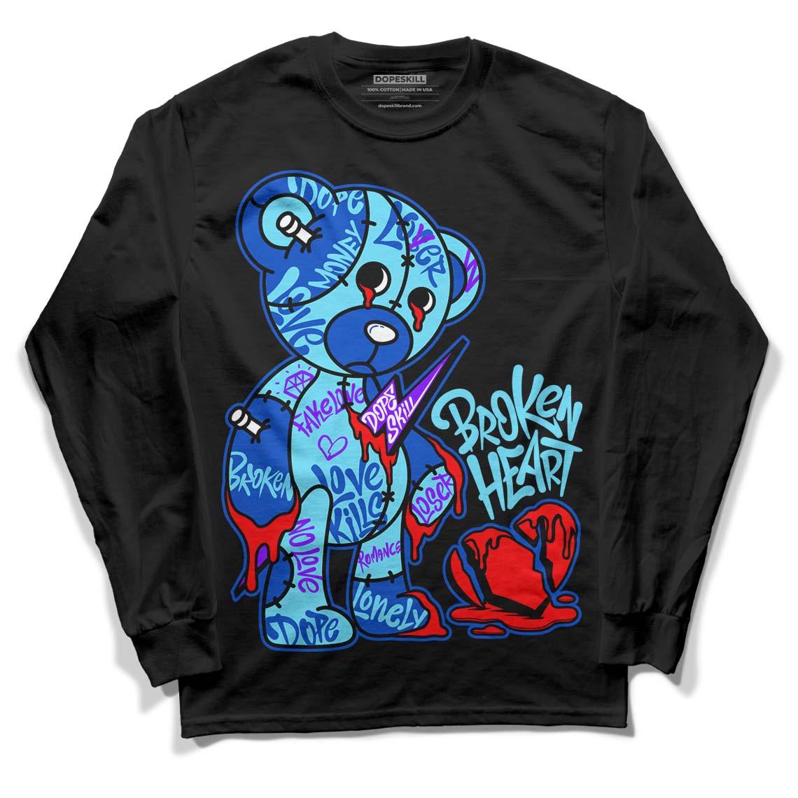 SB Dunk Argon superstreetwear Long Sleeve T-Shirt Broken Heart Graphic