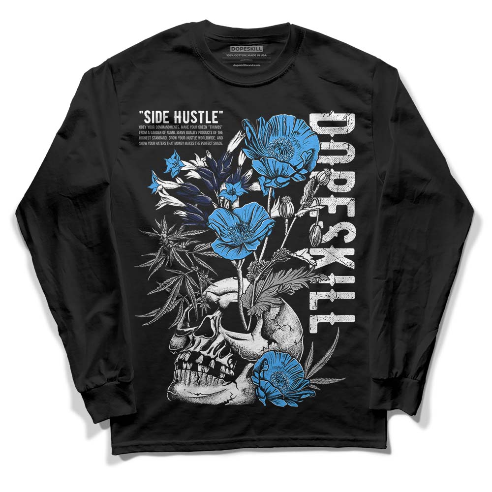 AJ Spizike White Obsidian superstreetwear Long Sleeve T-Shirt Side Hustle Graphic