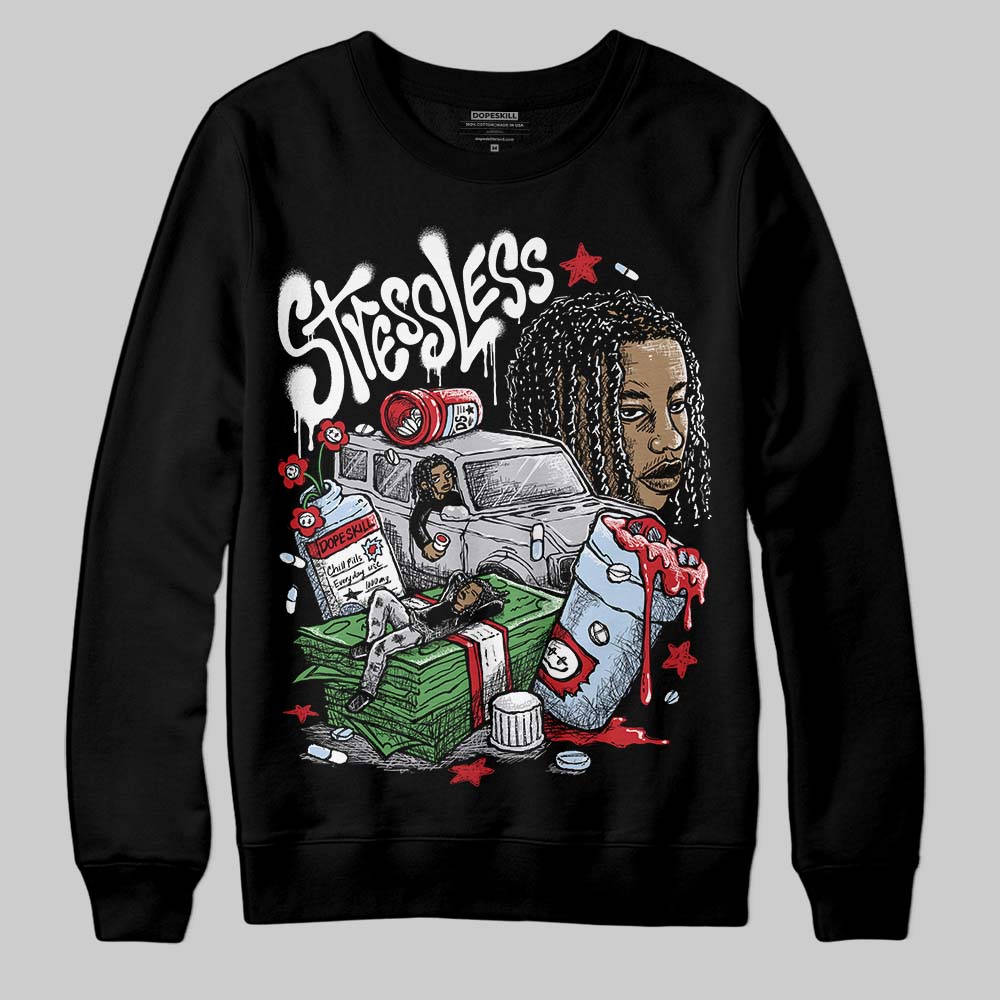 Black Metallic Reimagined 5s superstreetwear Sweatshirt Stressless Graphic