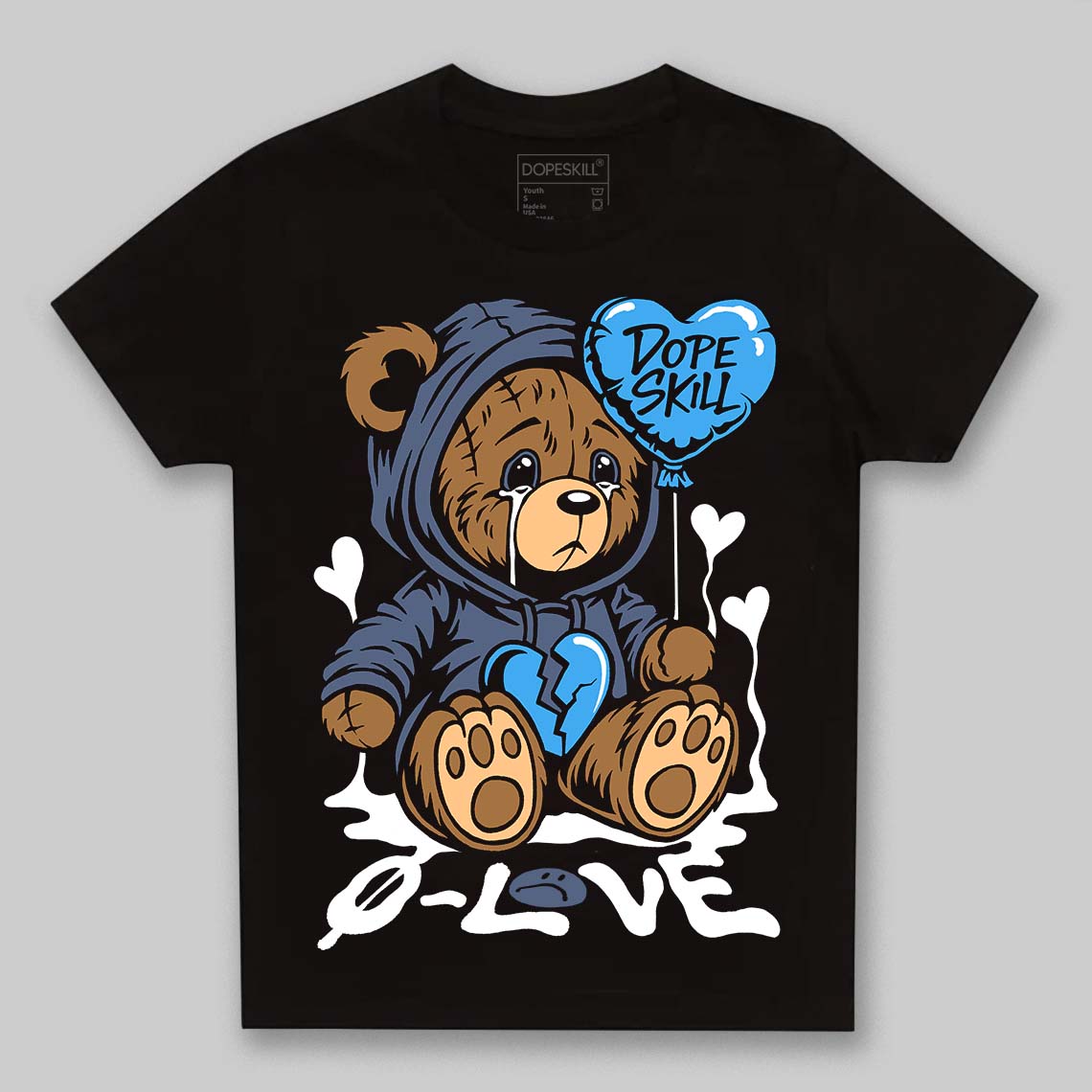 Diffused Blue 11s superstreetwear Toddler Kids T-shirt Broken Bear Graphic