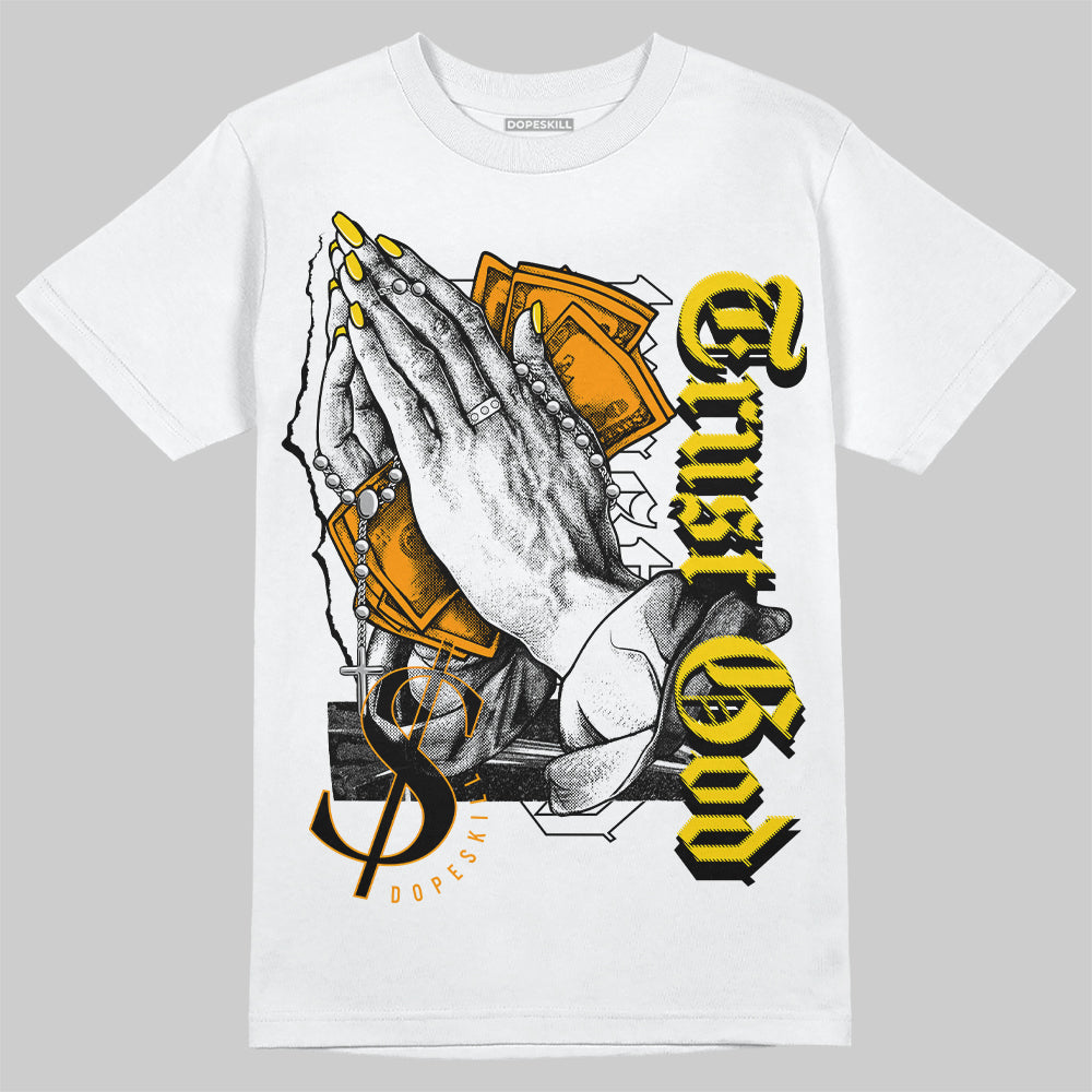 Yellow Ochre 6s superstreetwear T-Shirt Trust God Graphic