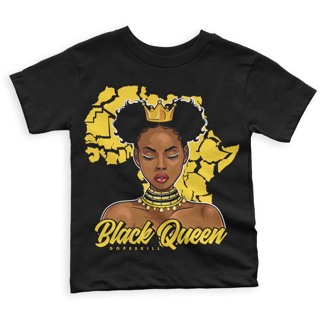 Black Tour Yellow AJ 4 Thunder superstreetwear Toddler Kids T-shirt Black Queen Graphic