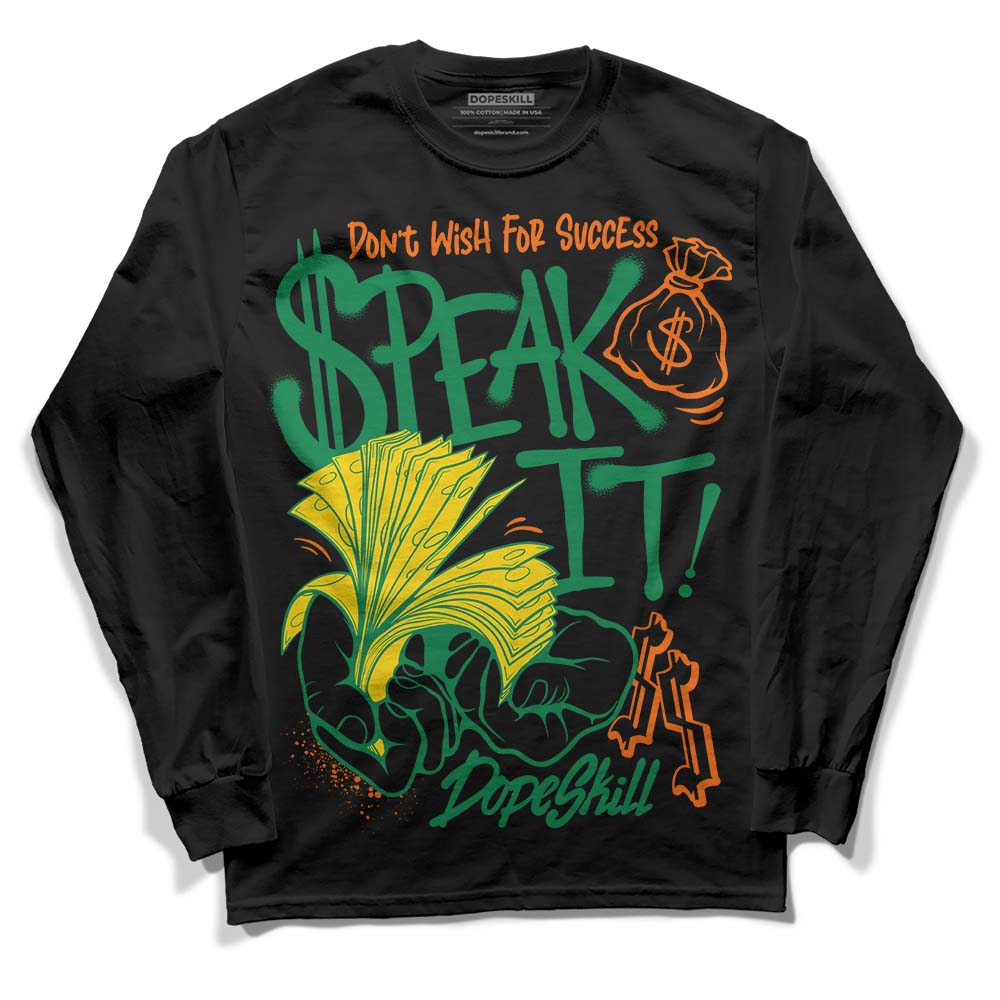 Green Collection superstreetwear Long Sleeve T-Shirt Speak It Graphic