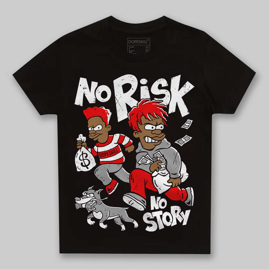 Panda White Black Dunk superstreetwear Toddler Kids T-shirt No Risk No Story Graphic