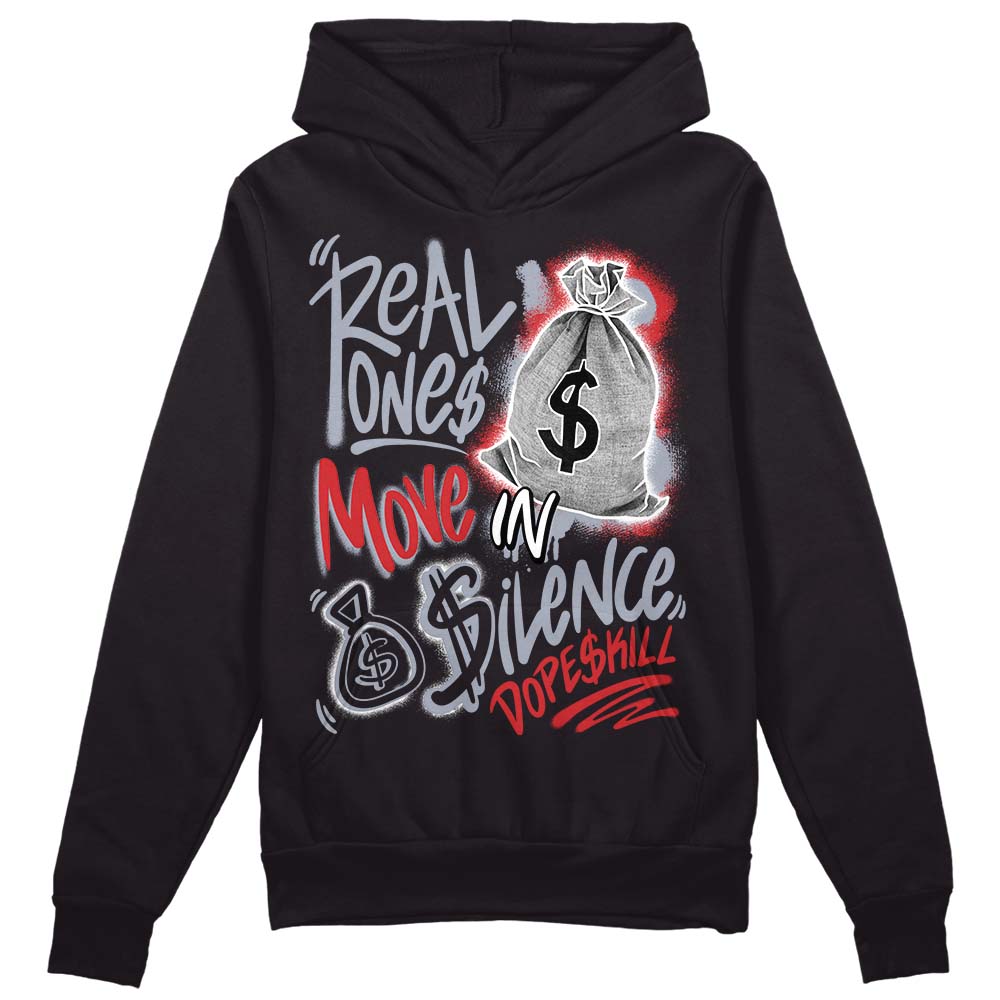 Bred Reimagined 4s superstreetwear Hoodie Sweatshirt Real Ones Move In Silence Graphic