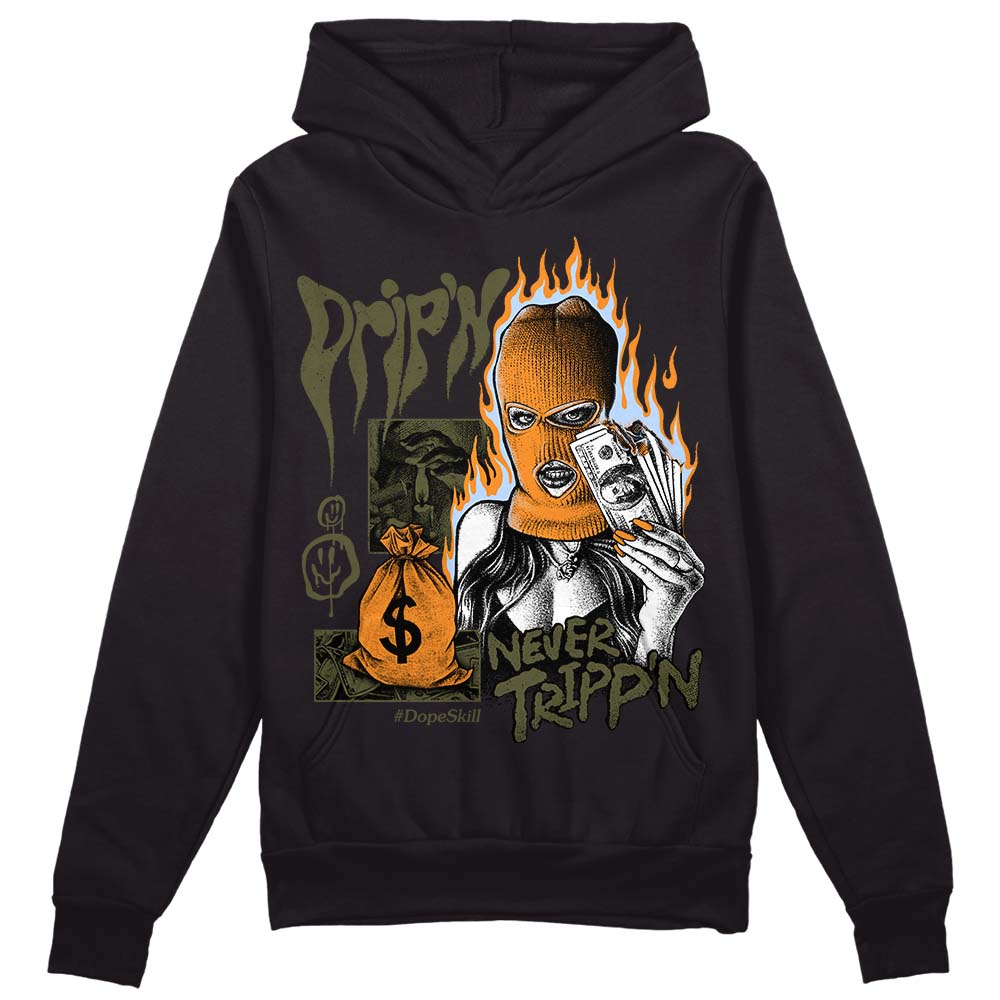 Olive 5s superstreetwear Hoodie Sweatshirt Drip'n Never Tripp'n Graphic