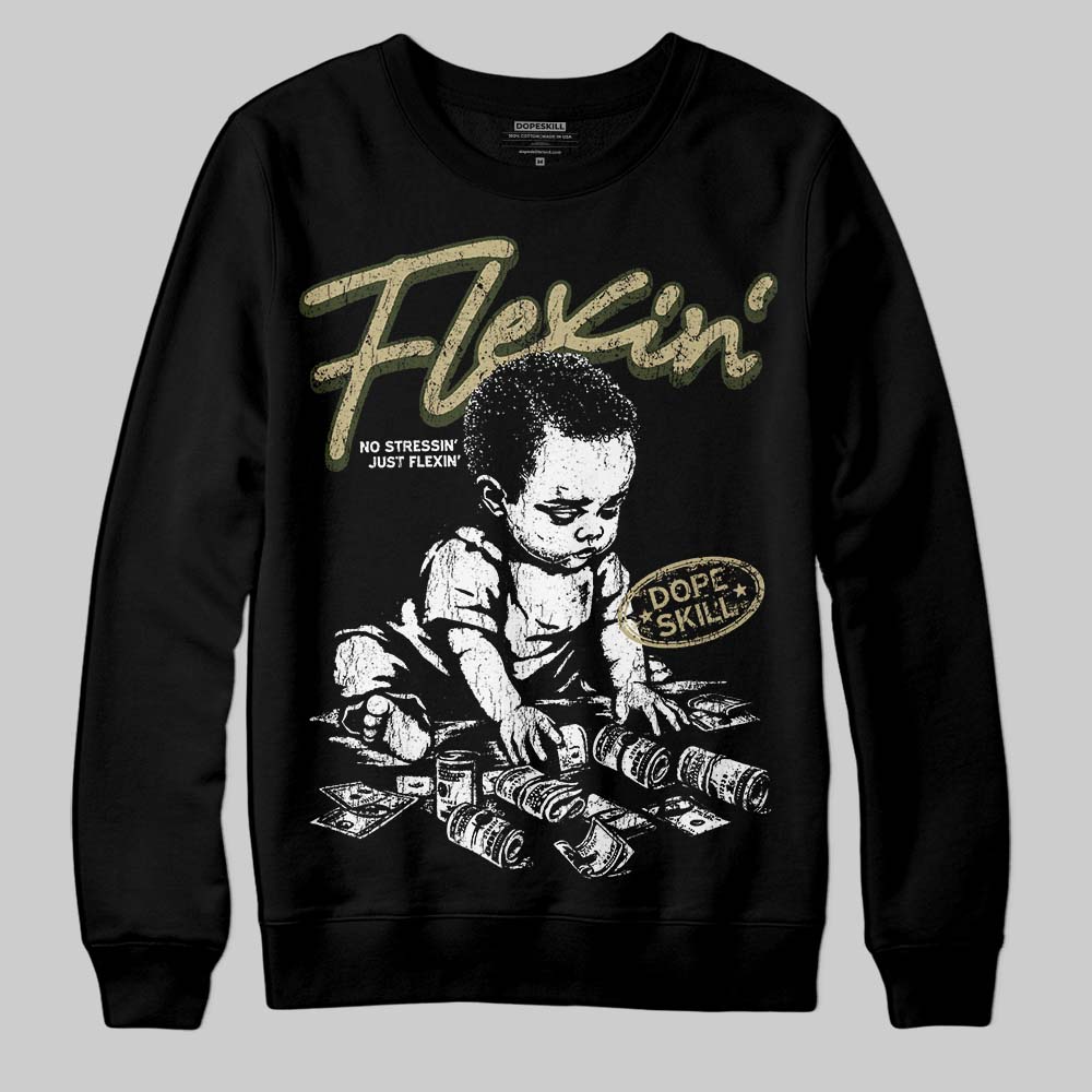 Olive Collection superstreetwear Sweatshirt Flexin' Graphic