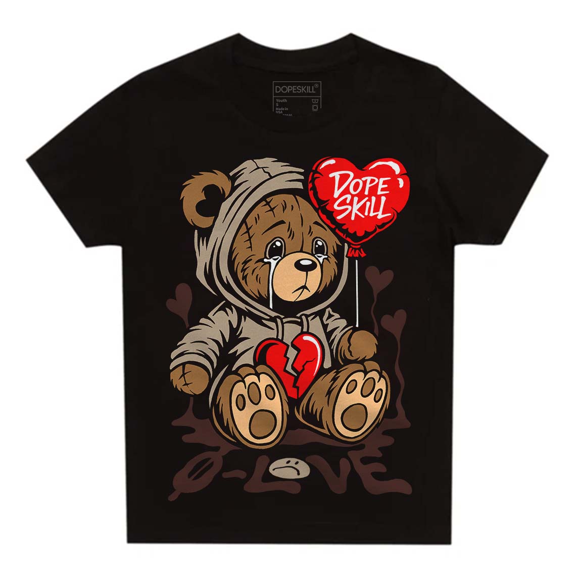 Latte 1s superstreetwear Toddler Kids T-shirt Broken Bear Graphic