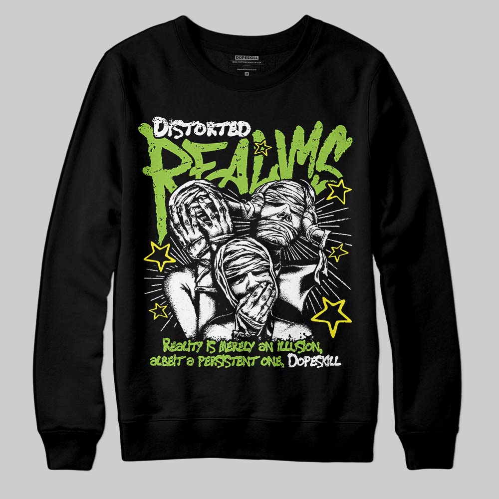 Neon Green Collection superstreetwear Sweatshirt Distorted Realms Graphic