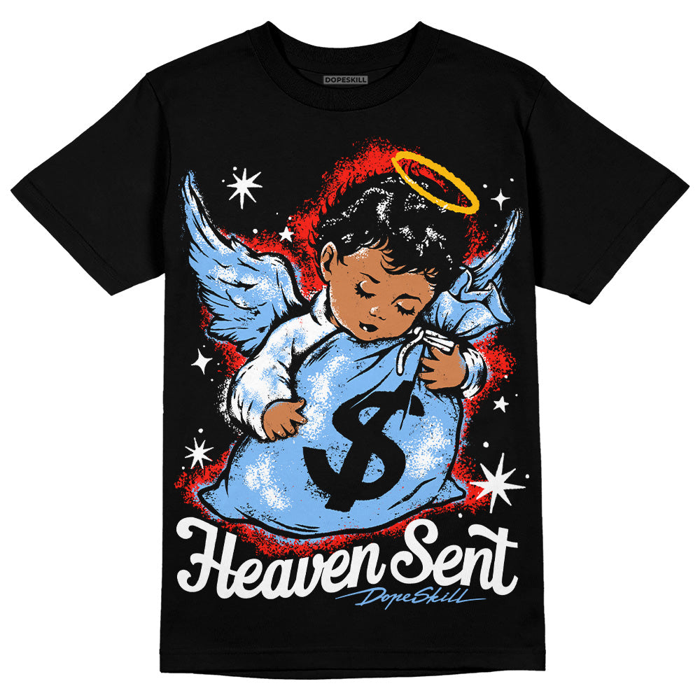 Powder Blue 9s superstreetwear T-Shirt Heaven Sent Graphic