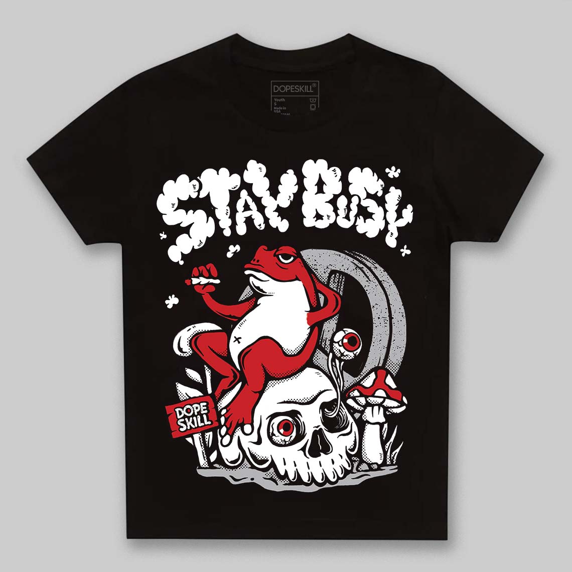 White Cement 4s superstreetwear Toddler Kids T-shirt Stay Busy Graphic