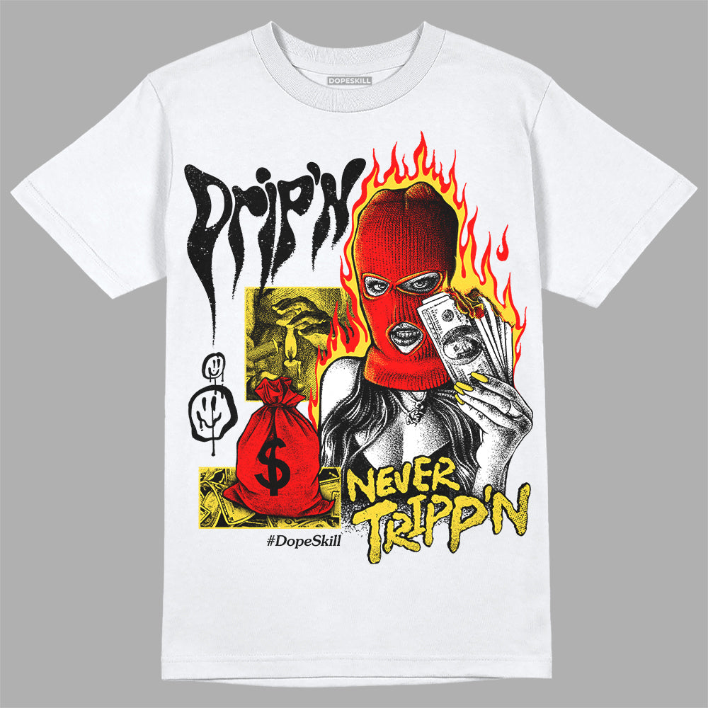 Black Tour Yellow AJ 4 Thunder superstreetwear Unisex T-Shirt Drip'n Never Tripp'n Graphic