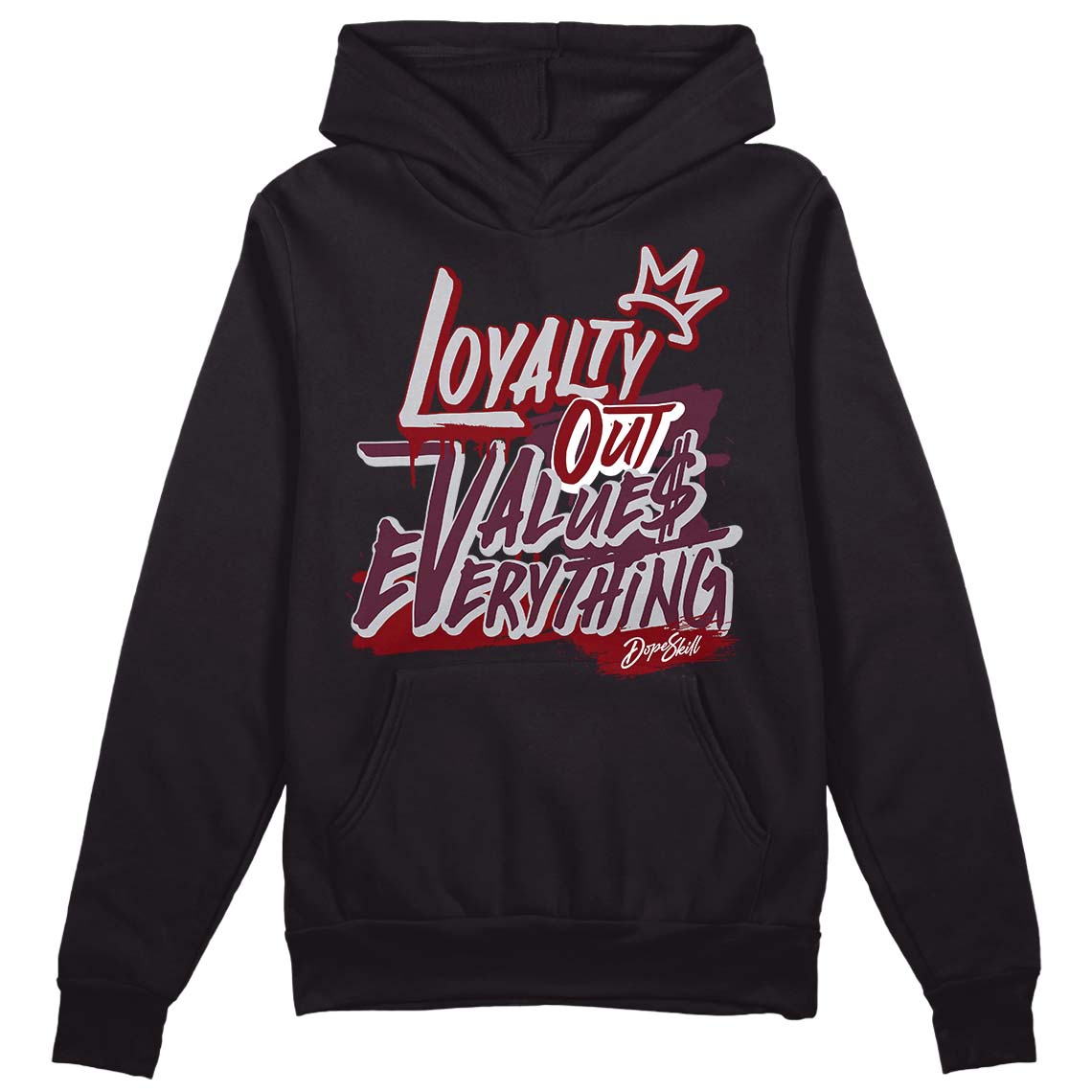 Burgundy 5s superstreetwear Hoodie Sweatshirt LOVE Graphic