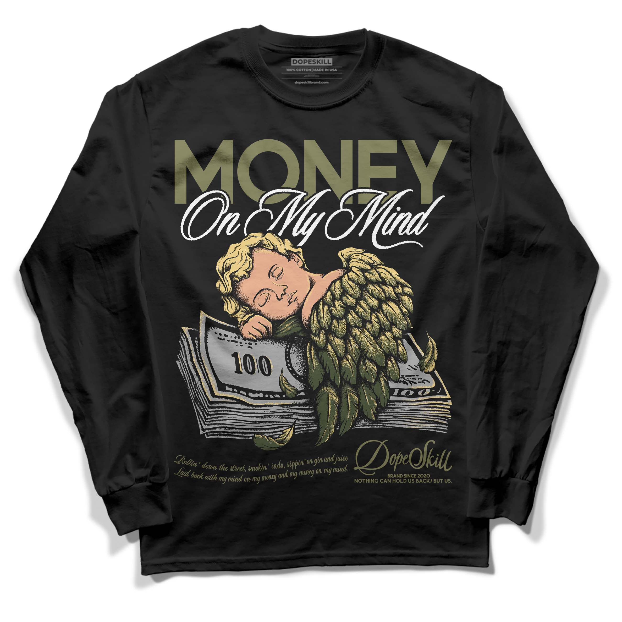 Craft Olive 4s superstreetwear Long Sleeve T-Shirt MOMM Graphic