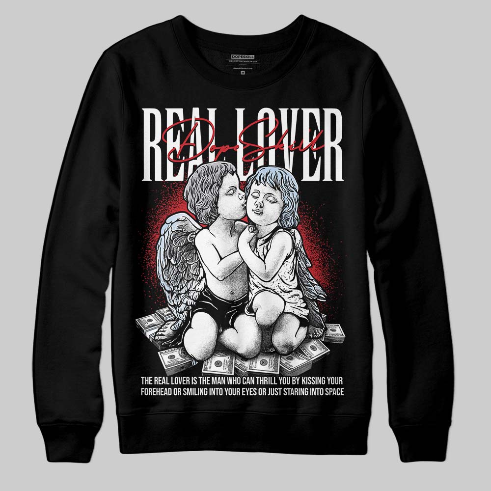 Black Metallic Reimagined 5s superstreetwear Sweatshirt Real Lover Graphic