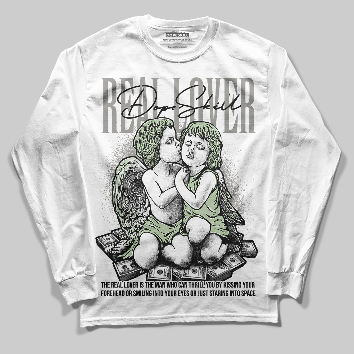 Seafoam 4s 2025 superstreetwear Long Sleeve T-Shirt Real Lover Graphic