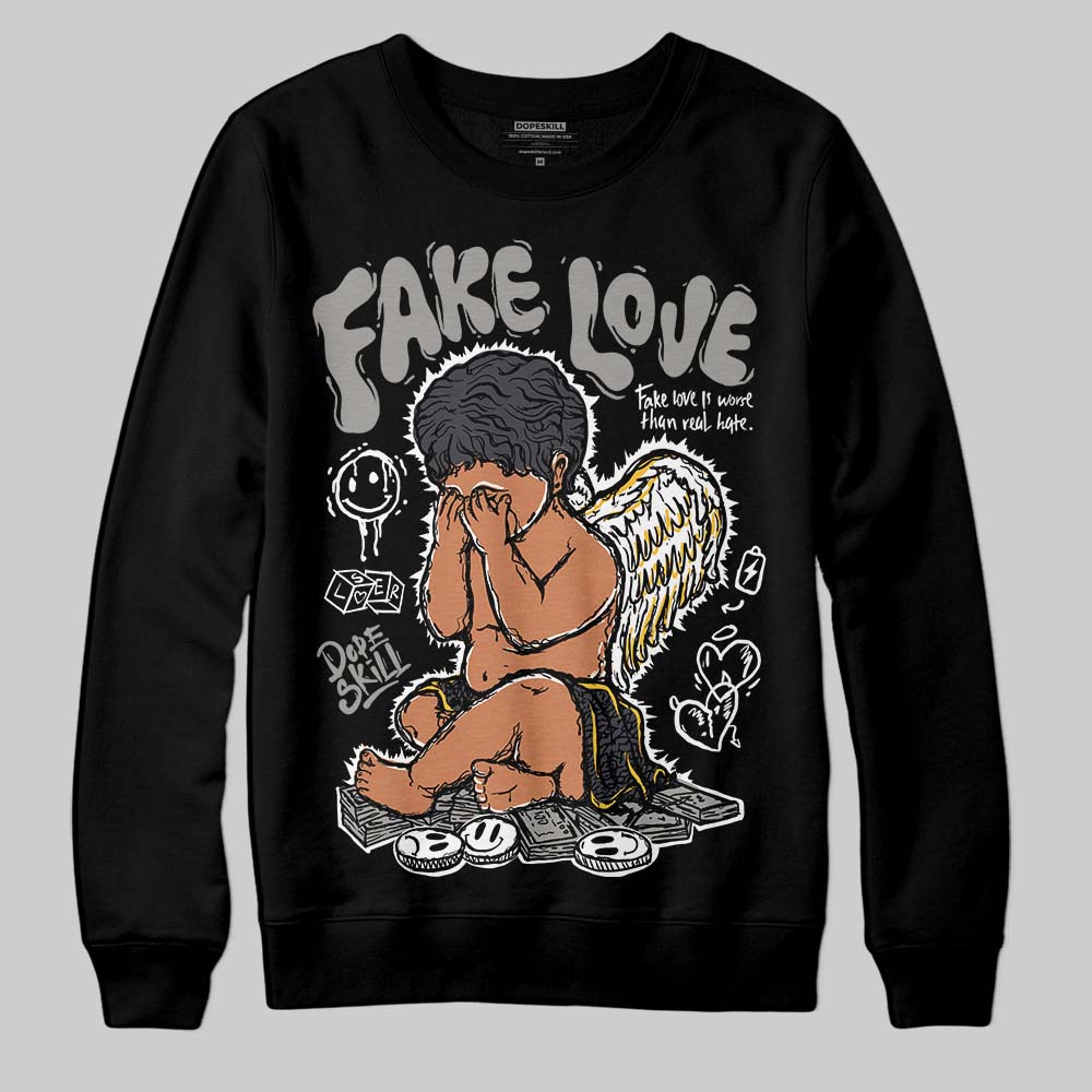 Black Cat 3s superstreetwear Sweatshirt False Love Graphic