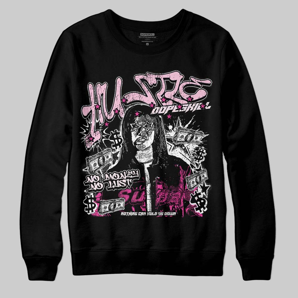 Pink Collection superstreetwear Sweatshirt No Money No Lust Graphic
