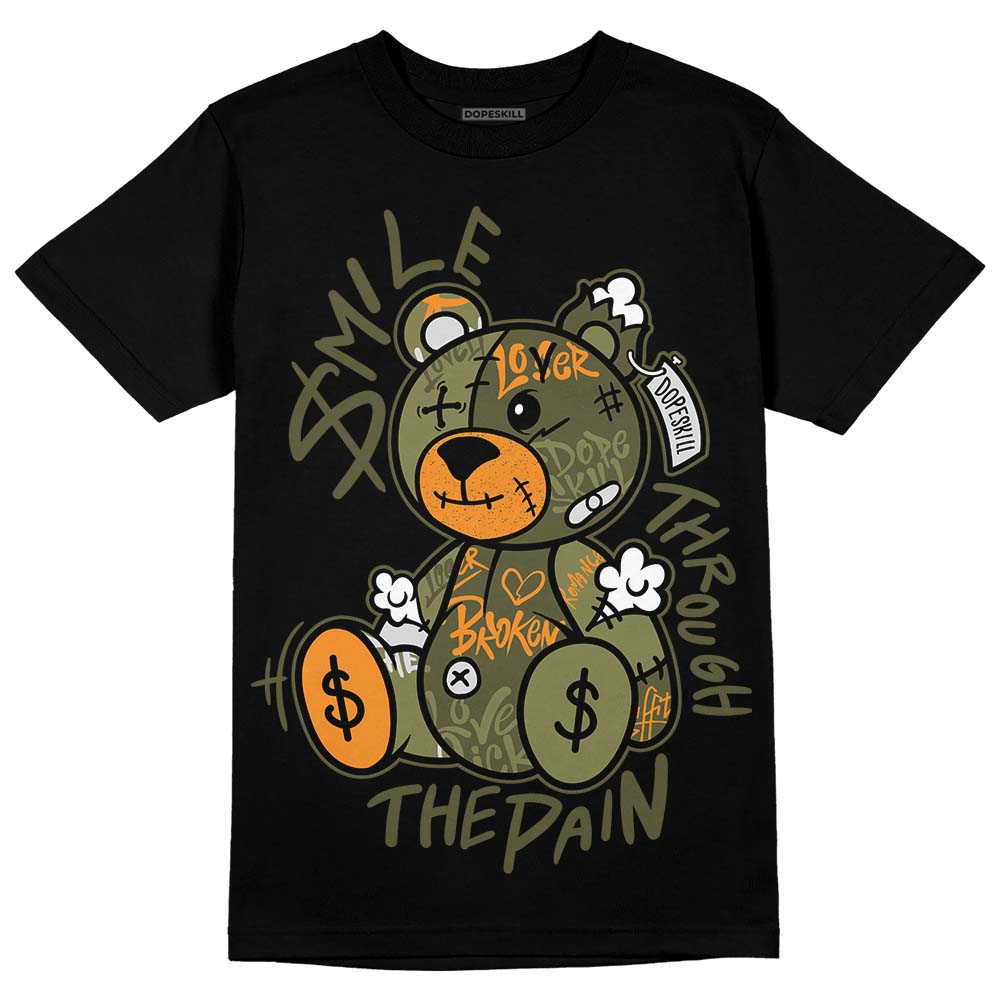 Olive 5s superstreetwear T-Shirt Smile Through The Pain Graphic
