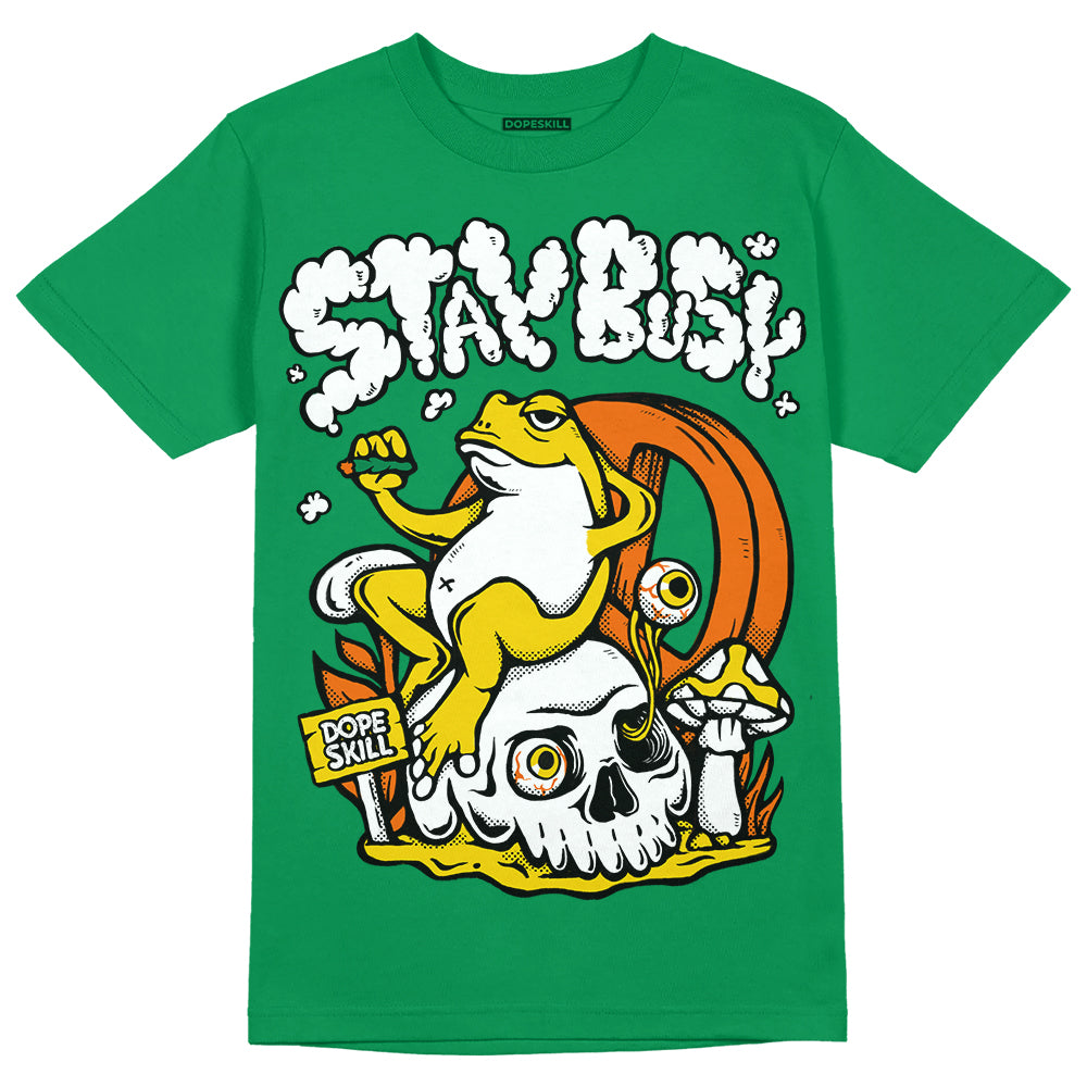 Green Collection superstreetwear Green T-shirt Stay Busy Graphic