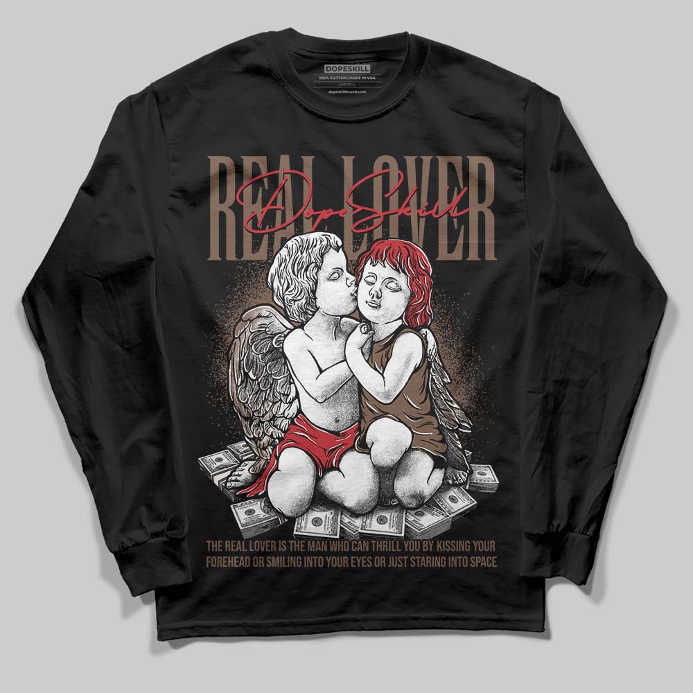 Olive 9s superstreetwear Long Sleeve T-Shirt Real Lover Graphic