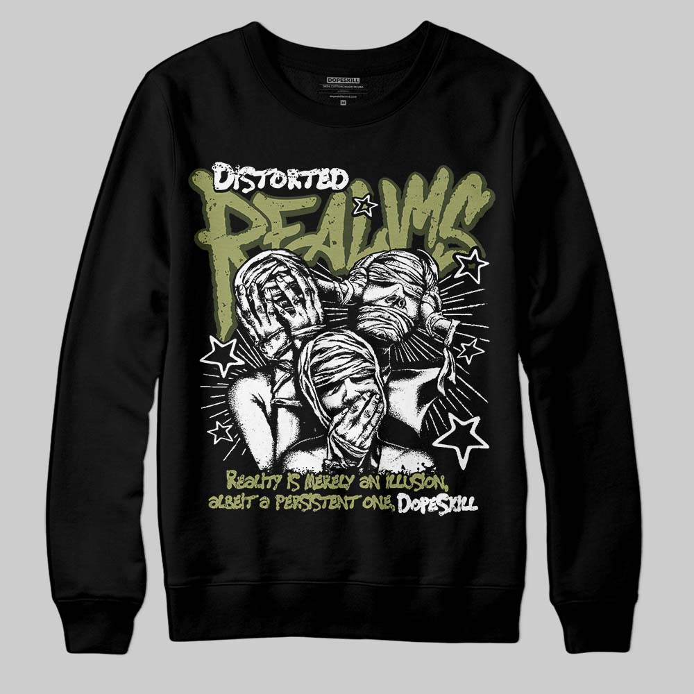 Olive Collection superstreetwear Sweatshirt Distorted Realms Graphic