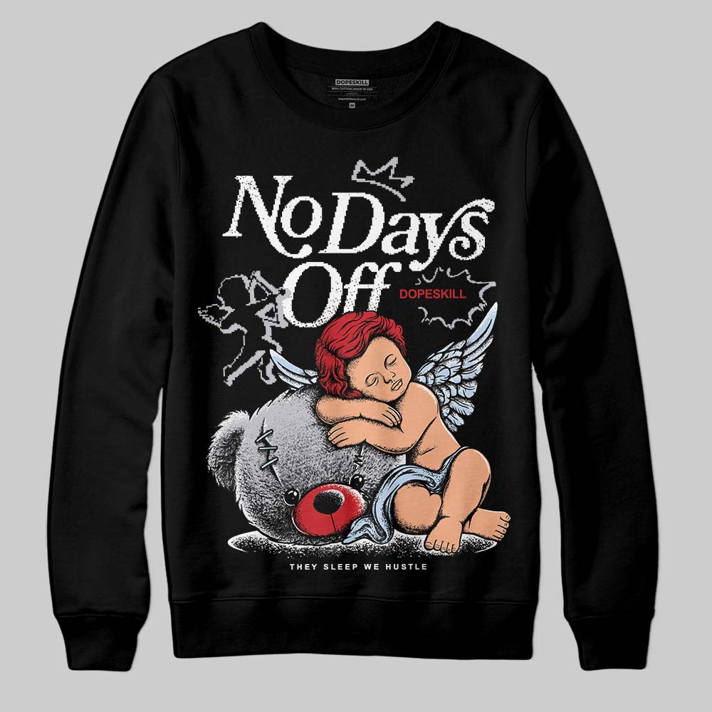 Black Metallic Reimagined 5s superstreetwear Sweatshirt New No Days Off Graphic