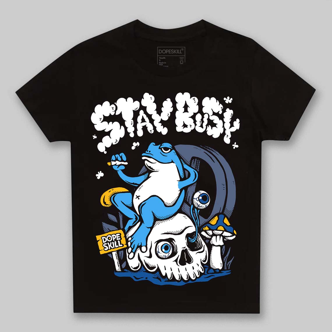 Diffused Blue 11s superstreetwear Toddler Kids T-shirt Stay Busy Graphic