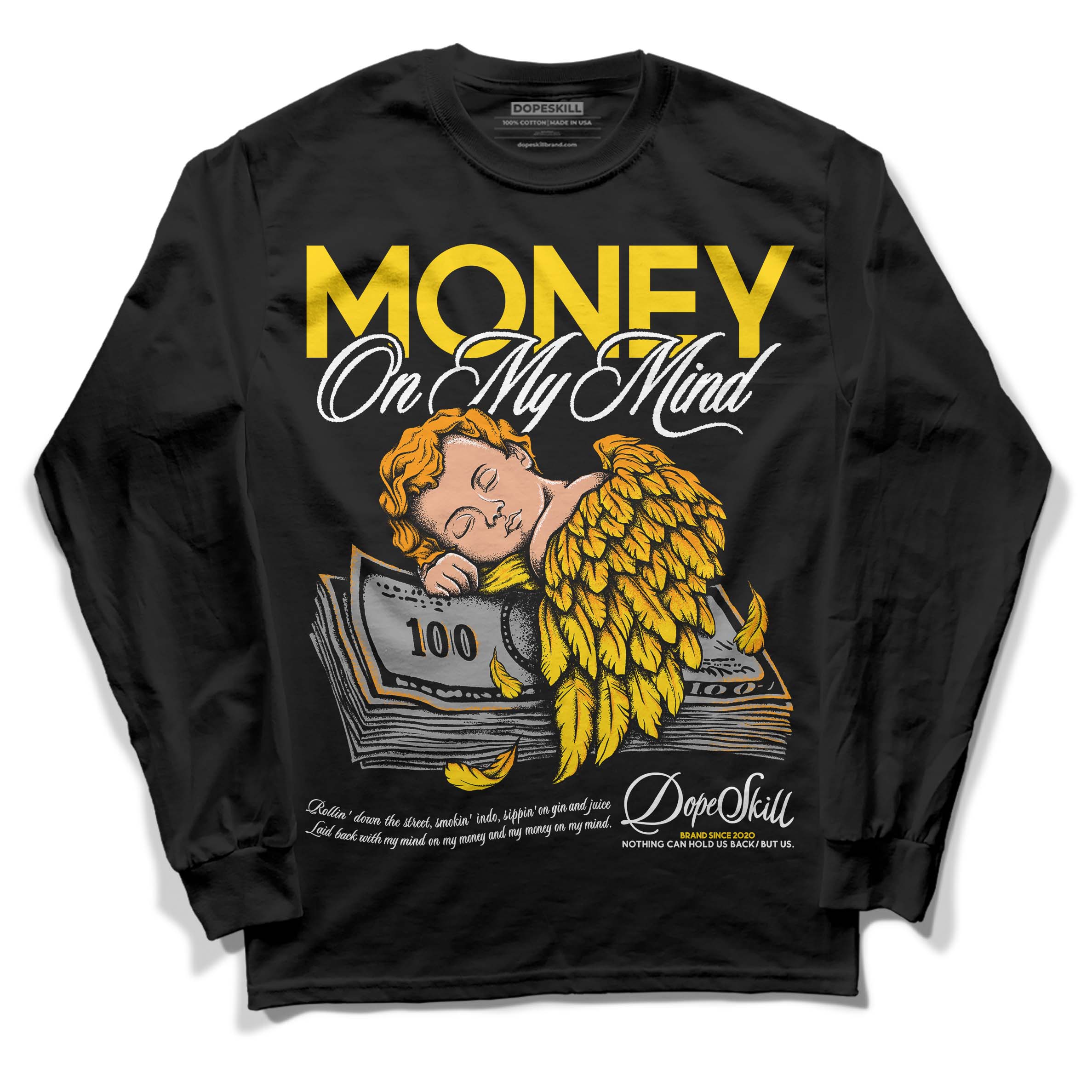 Yellow Ochre 6s superstreetwear Long Sleeve T-Shirt MOMM Graphic