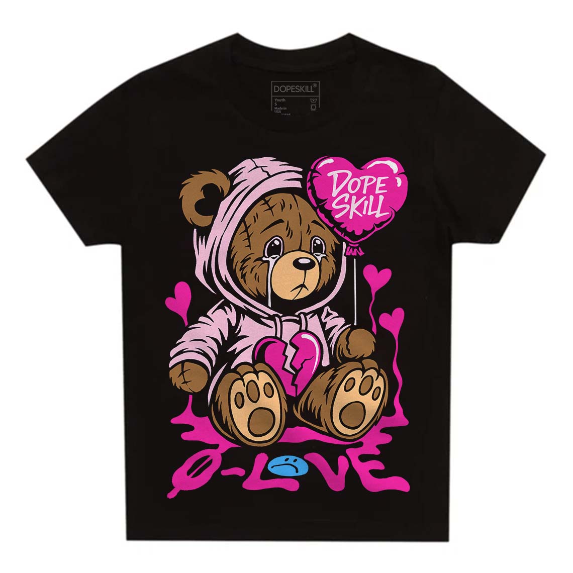 Triple Pink Dunk superstreetwear Toddler Kids T-shirt Broken Bear Graphic