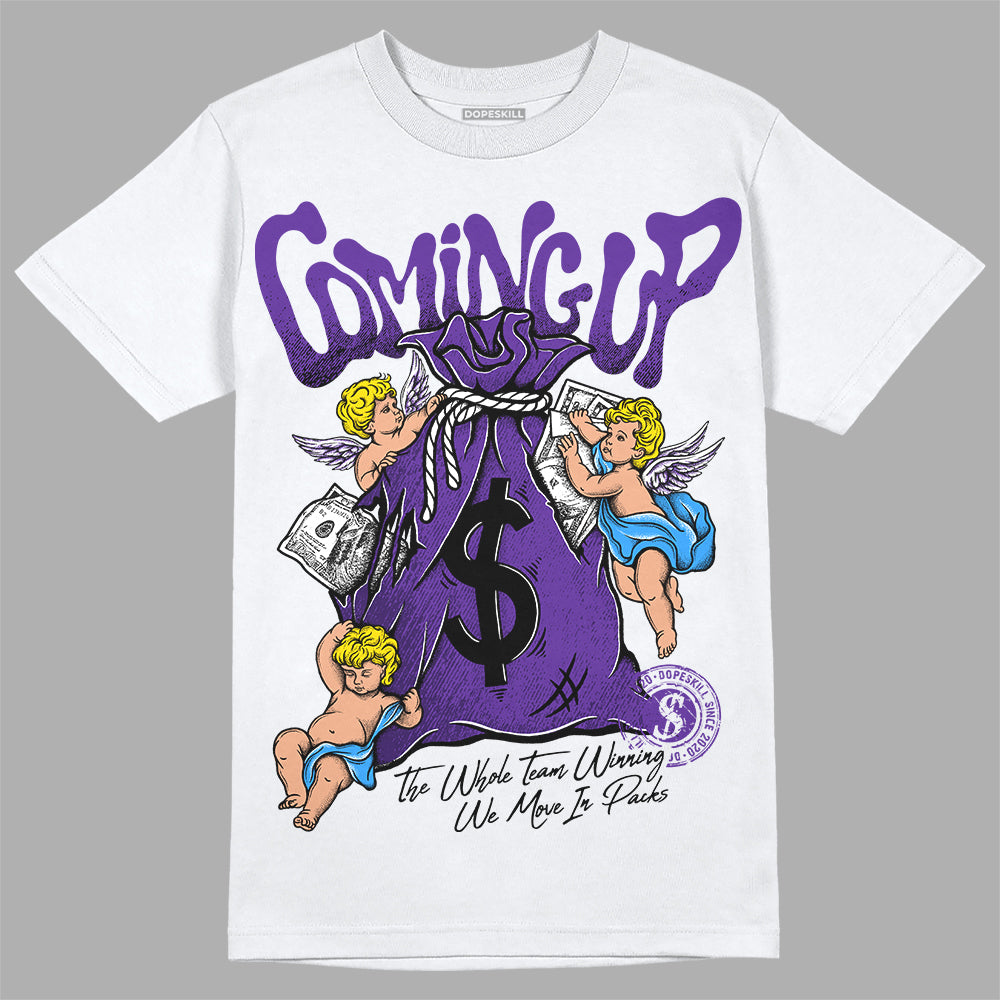 PURPLE Collection superstreetwear T-Shirt Money Bag Coming Up Graphic