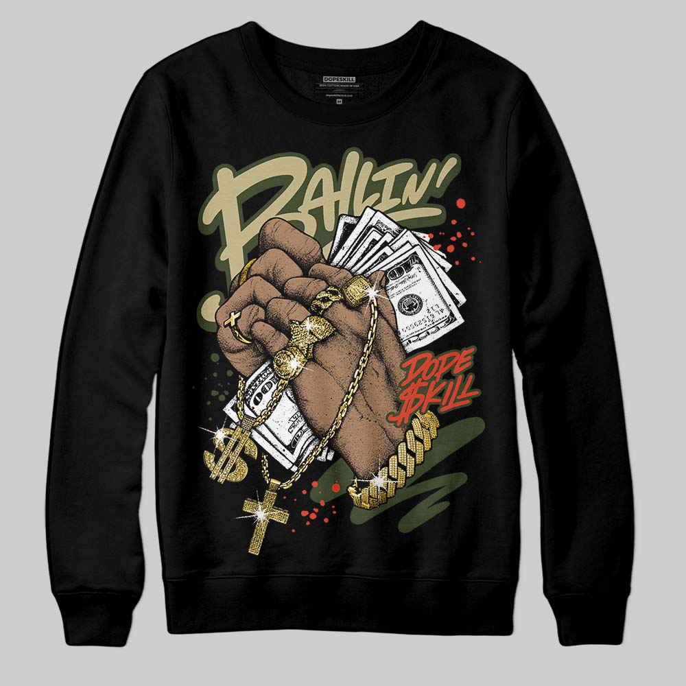 Olive Collection superstreetwear Sweatshirt Always Ballin' Graphic