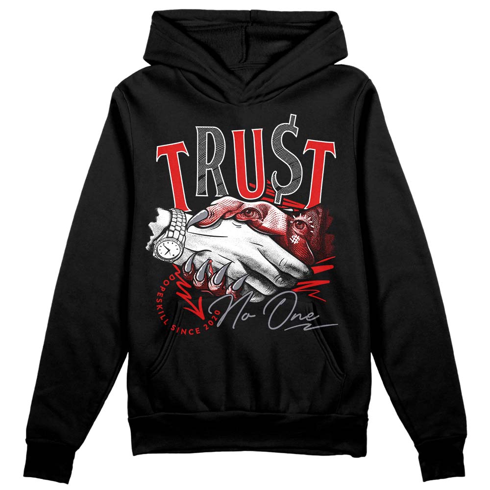 Gym Red 9s superstreetwear Hoodie Sweatshirt Trust No One Graphic
