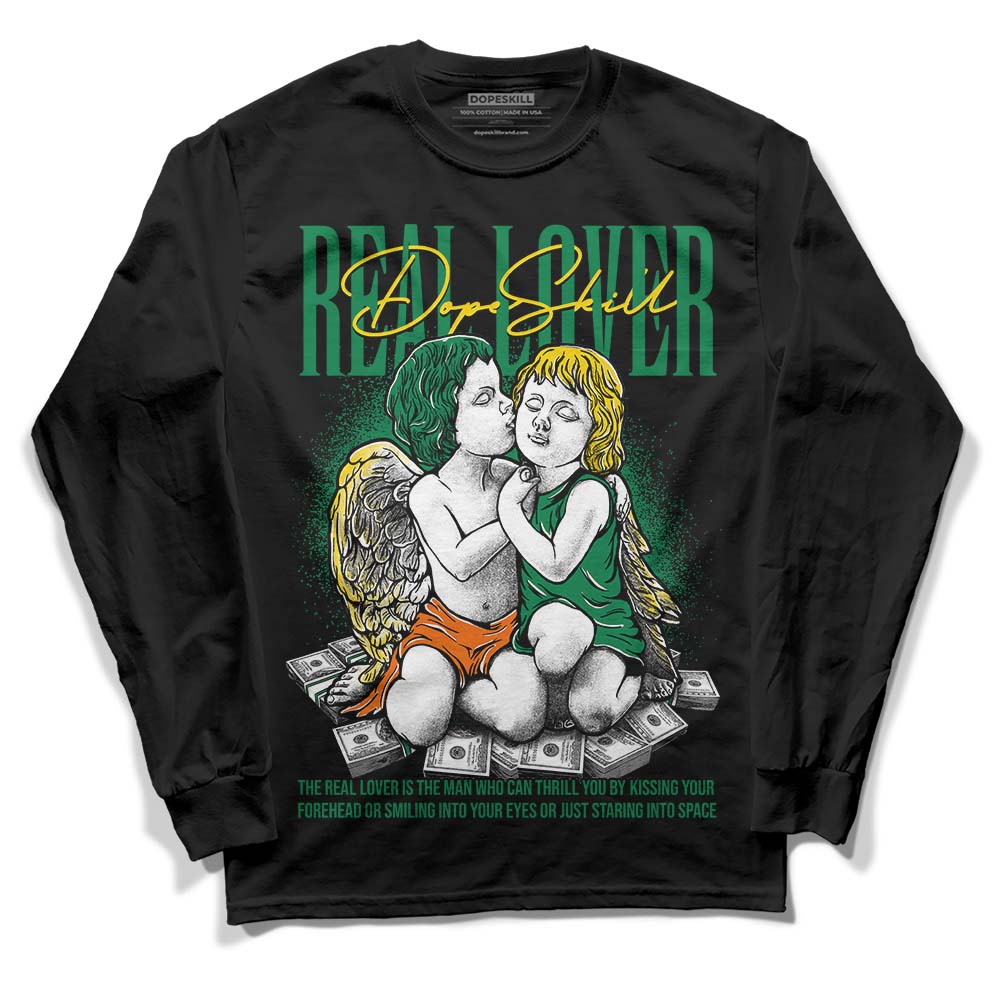 Green Collection superstreetwear Long Sleeve T-Shirt Real Lover Graphic