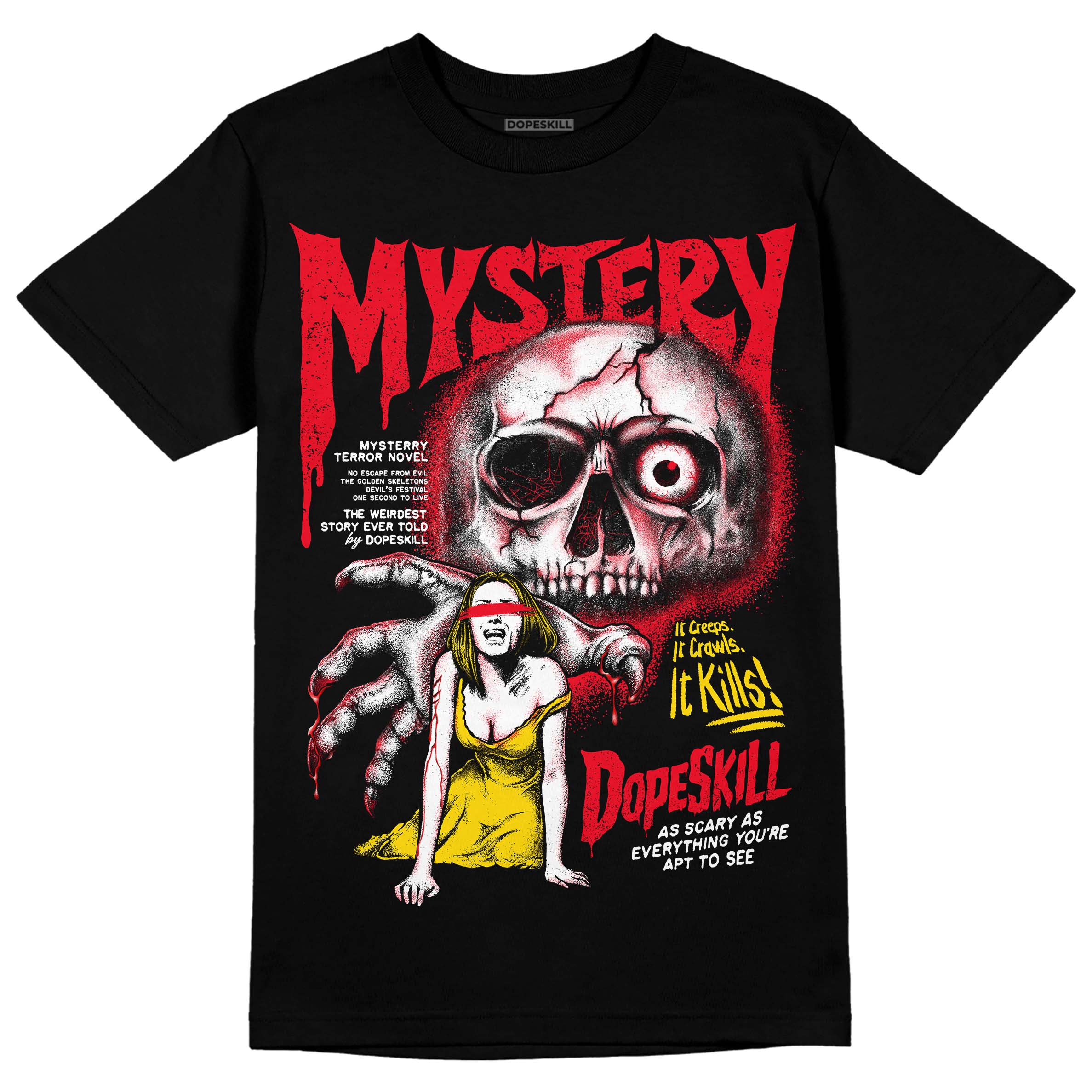 Red Thunder 4s superstreetwear T-shirt Mystery Ghostly Grasp Graphic