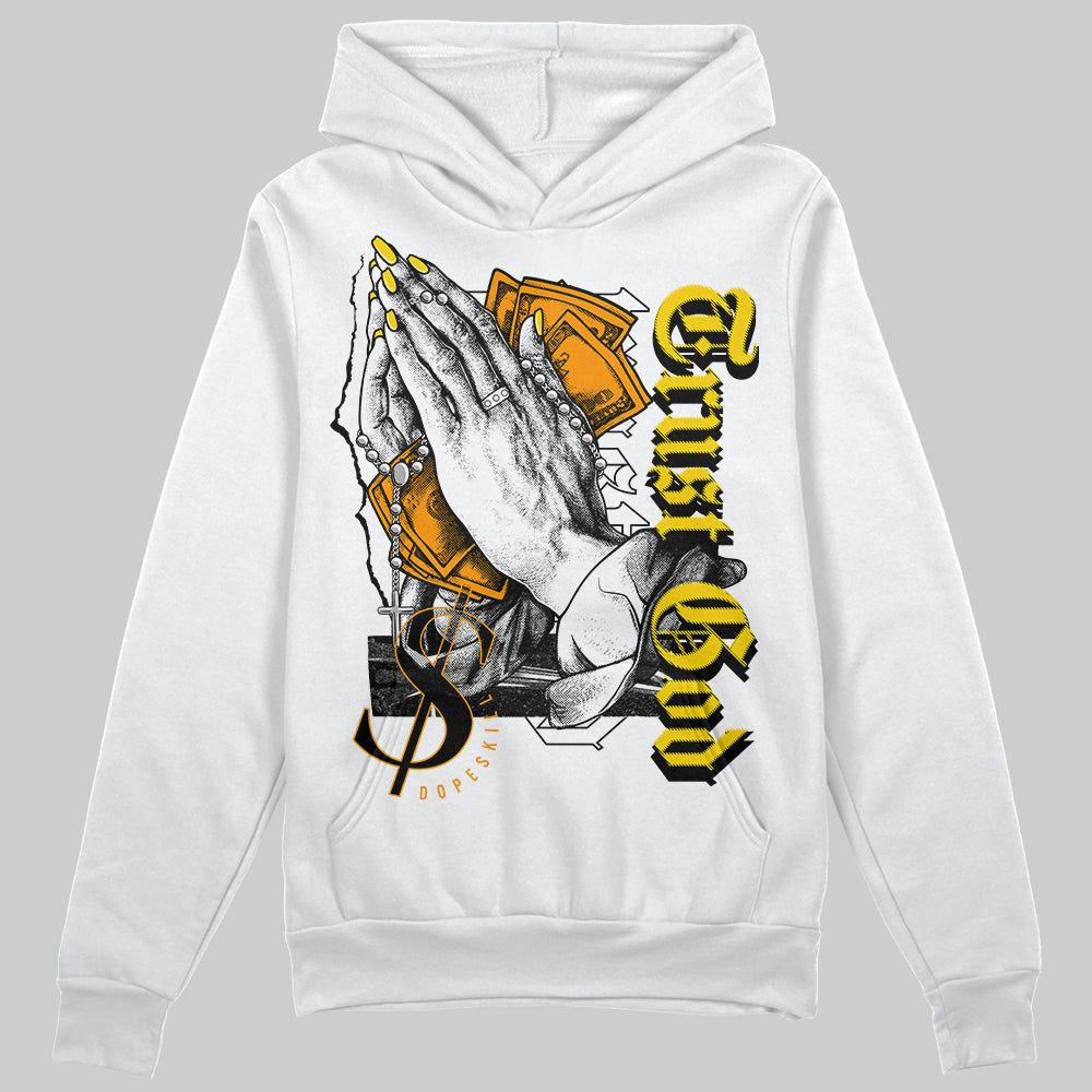 Yellow Ochre 6s superstreetwear Hoodie Sweatshirt Trust God Graphic