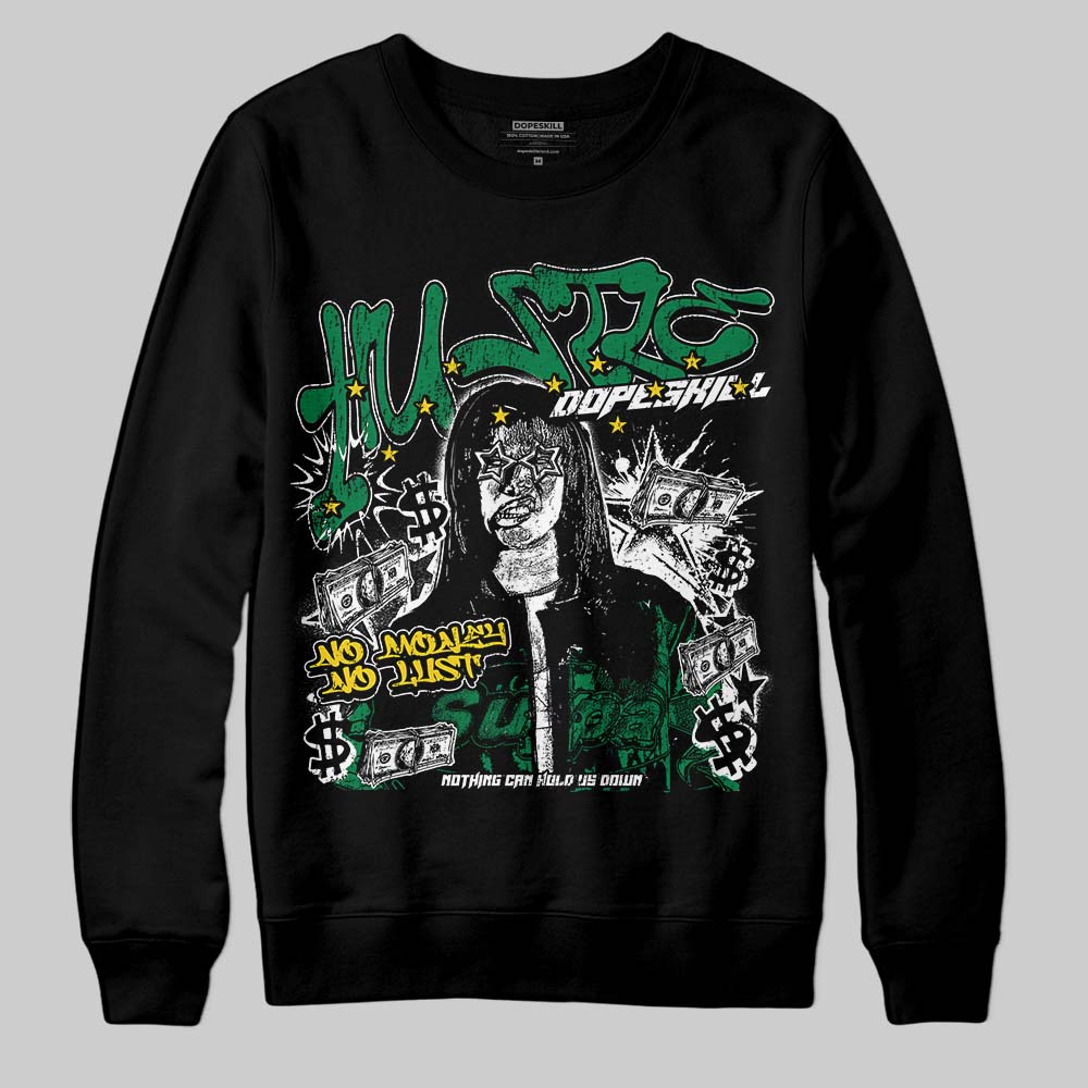 Green Collection superstreetwear Sweatshirt No Money No Lust Graphic