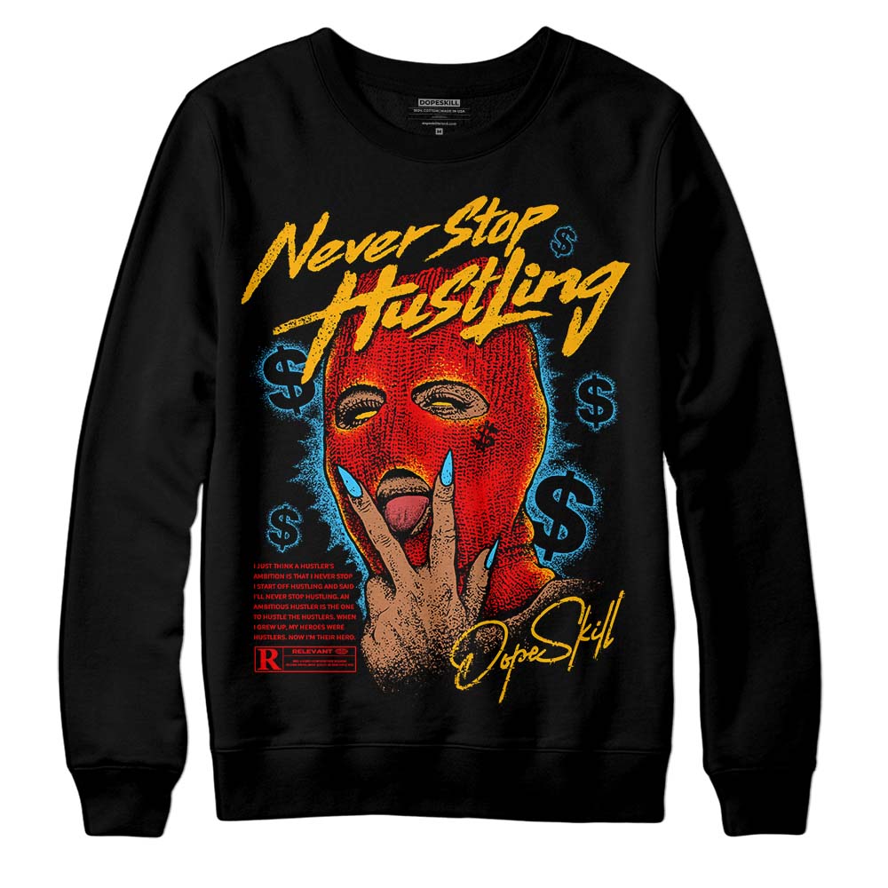 Red Collection superstreetwear Sweatshirt Never Stop Hustling Graphic