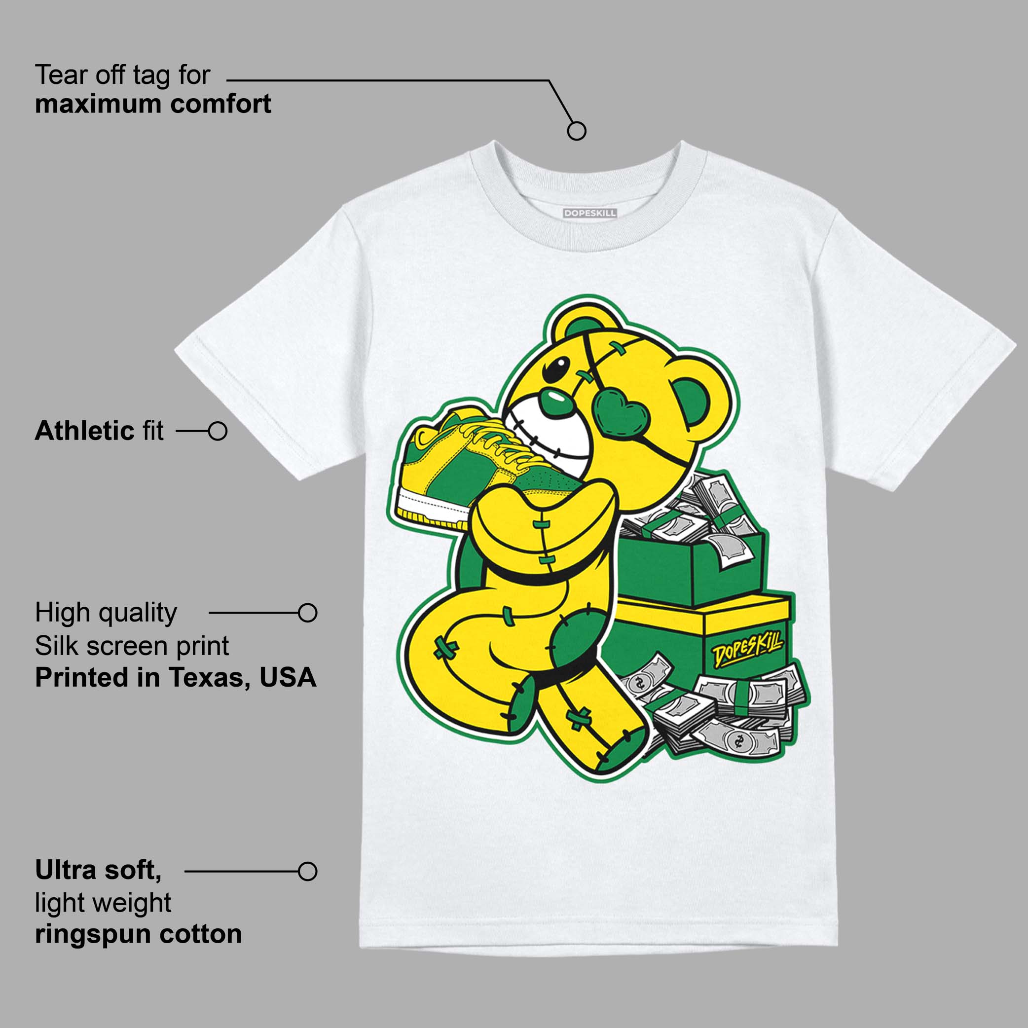 Dunk Low Reverse Brazil superstreetwear T-Shirt Bear Steals Sneaker Graphic