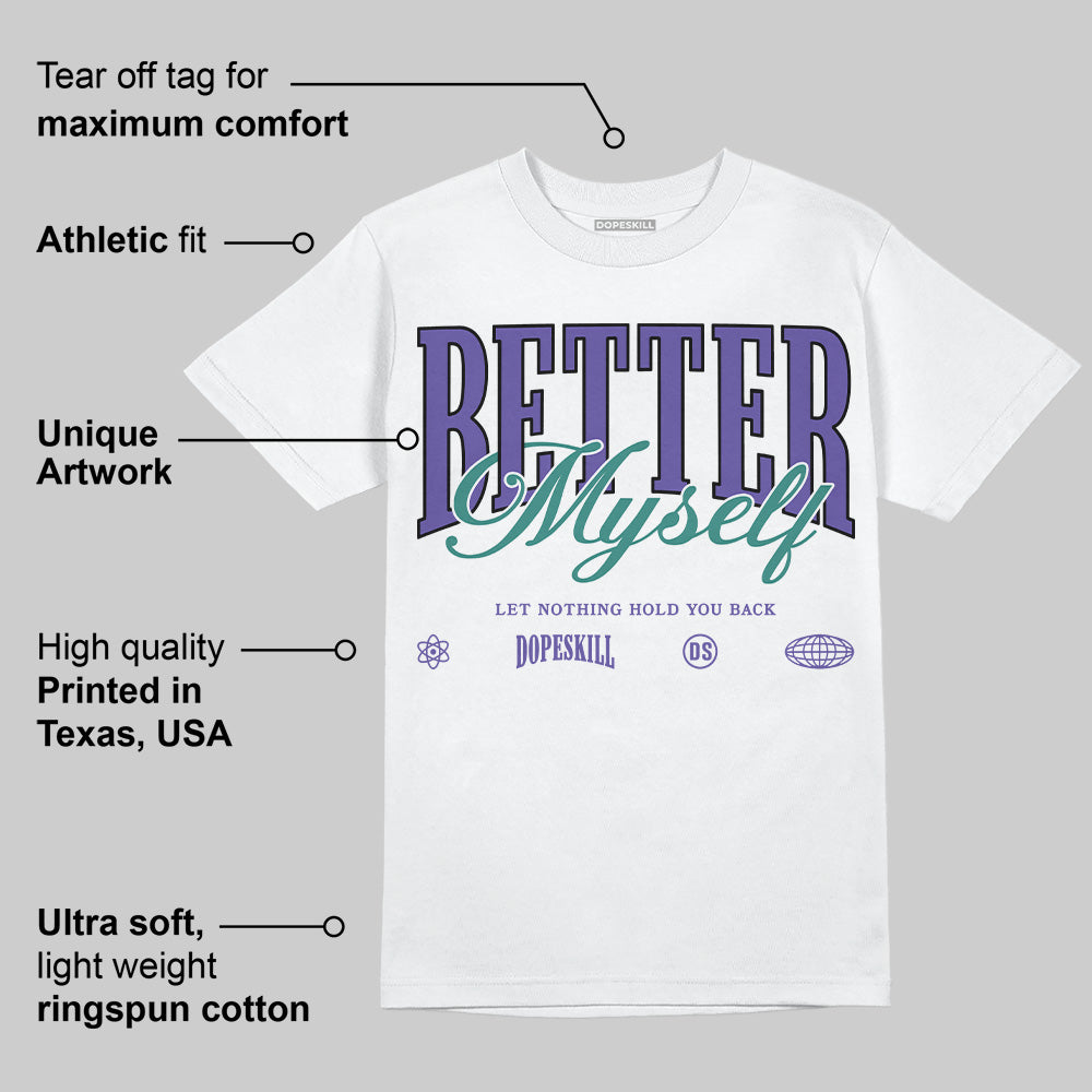 Grape 5s superstreetwear T-Shirt Better Myself Graphic
