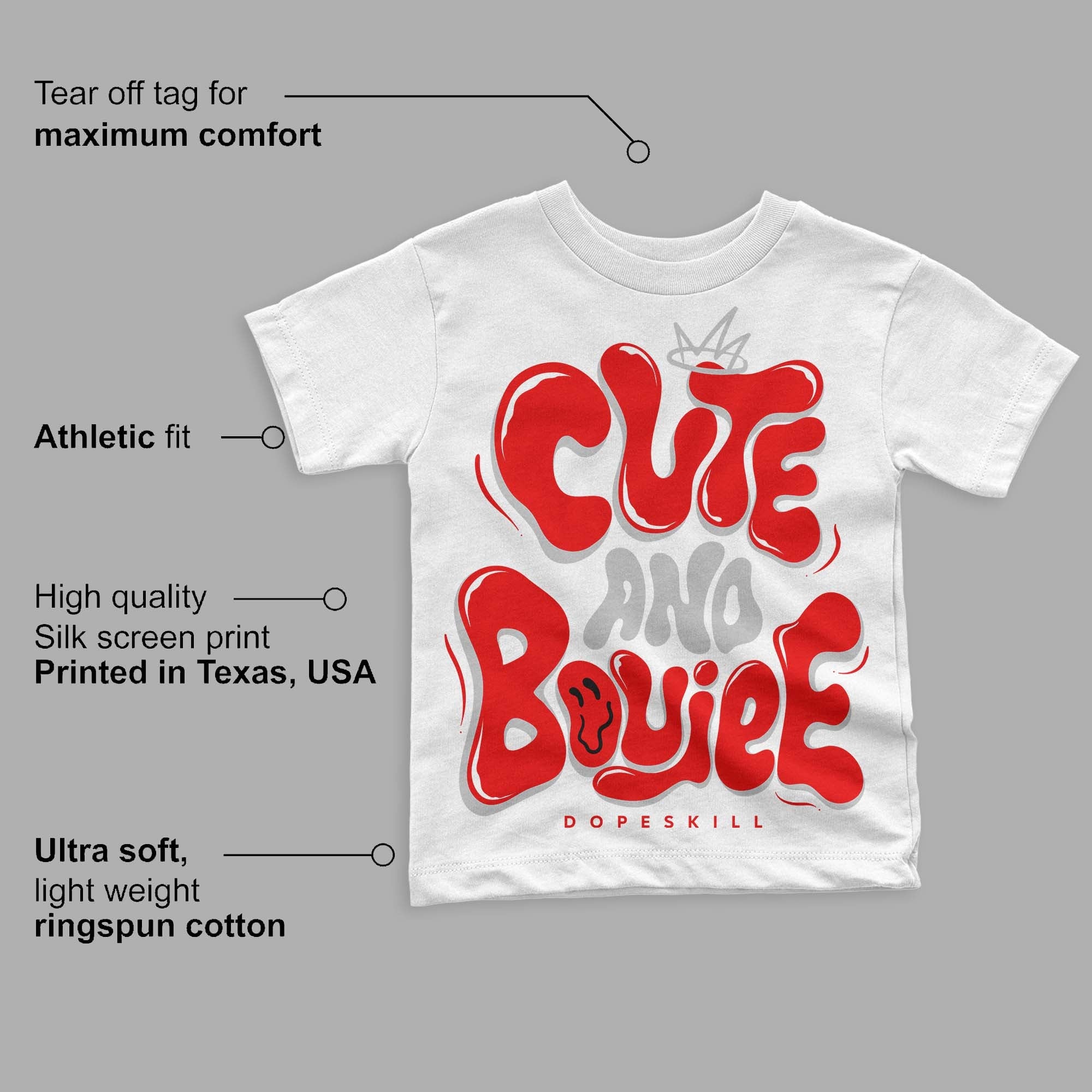 Cherry 12s superstreetwear Toddler Kids T-shirt Cute and Boujee Graphic