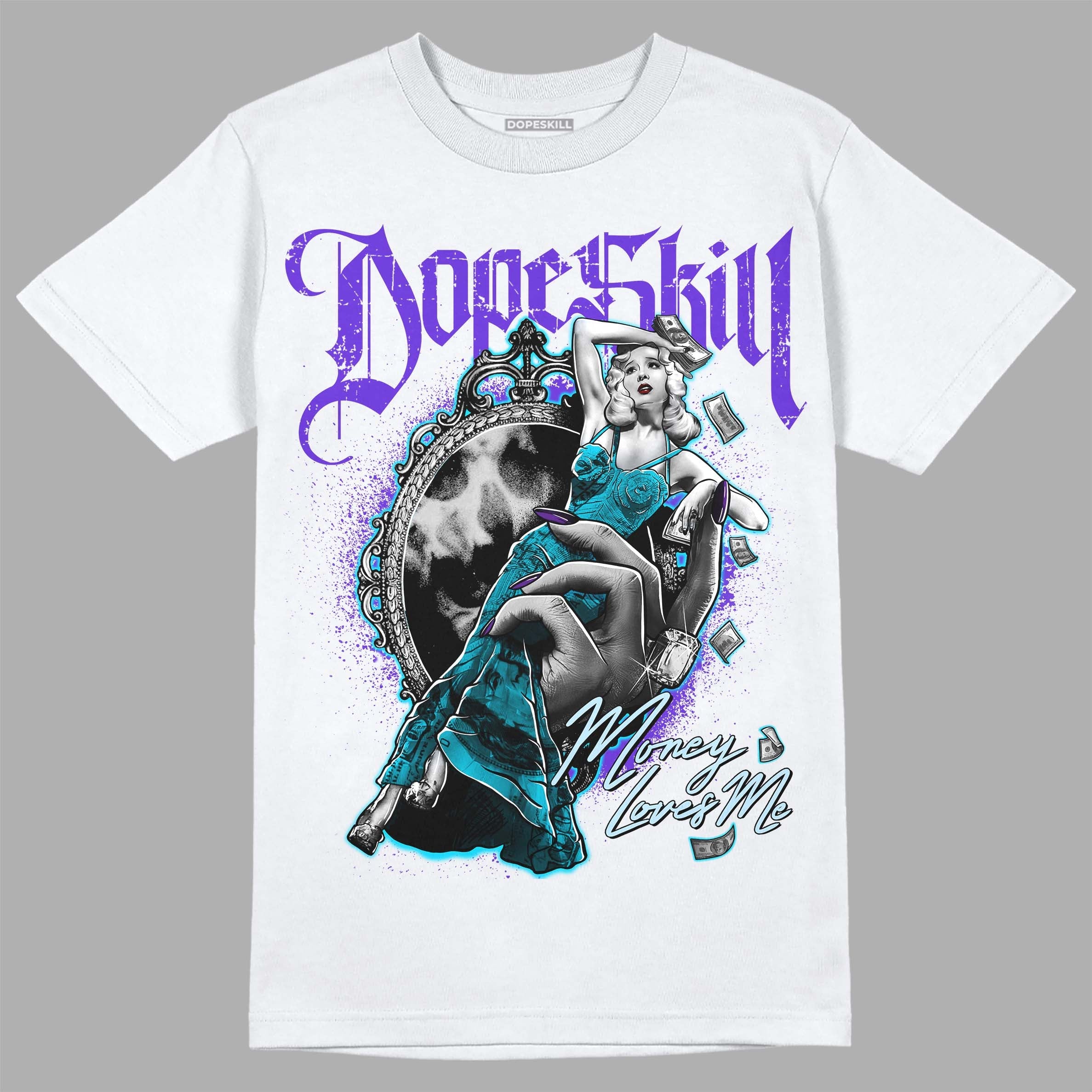 Aqua 6s superstreetwear T-Shirt Money Loves Me Graphic