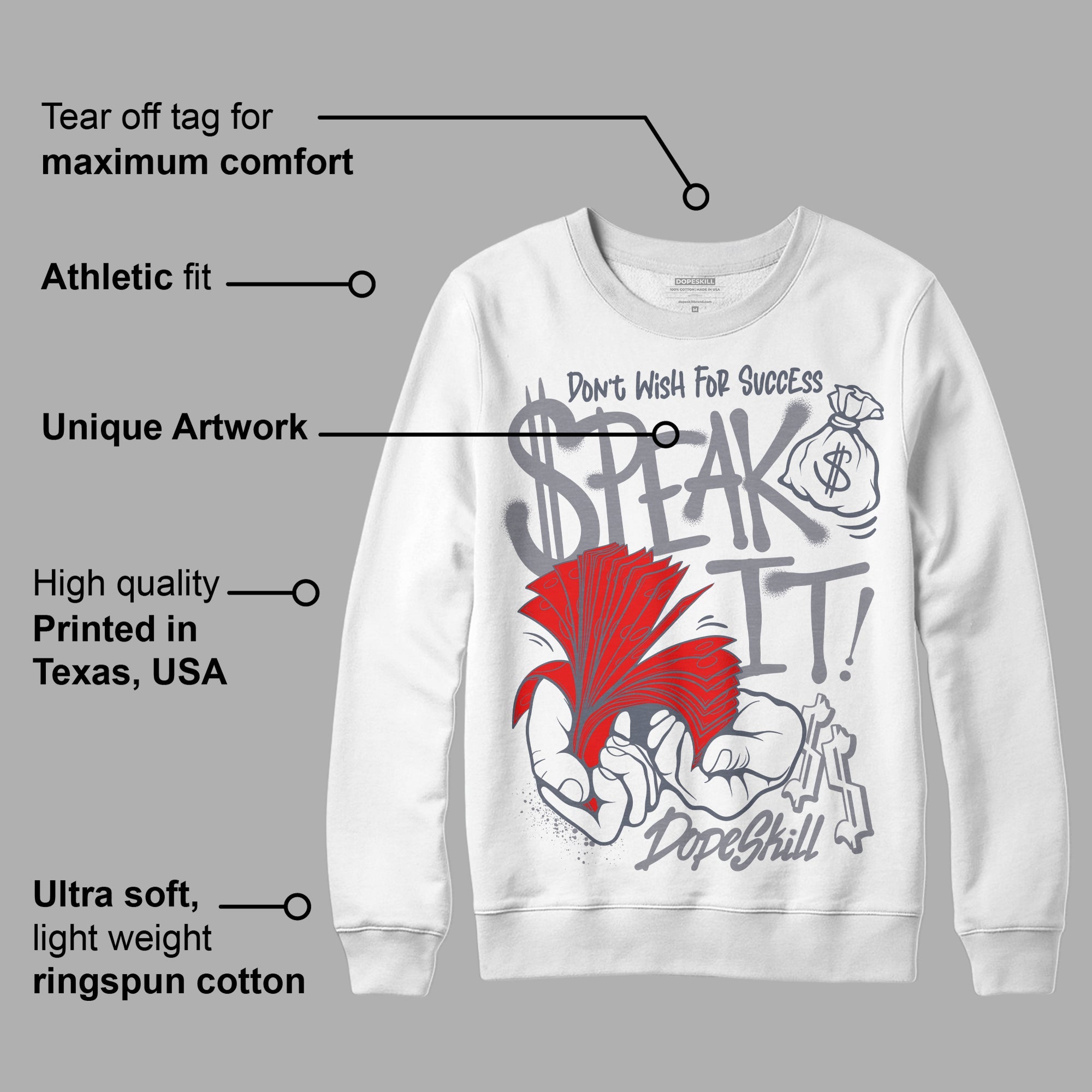 Stealth 14s superstreetwear Sweatshirt Speak It Graphic