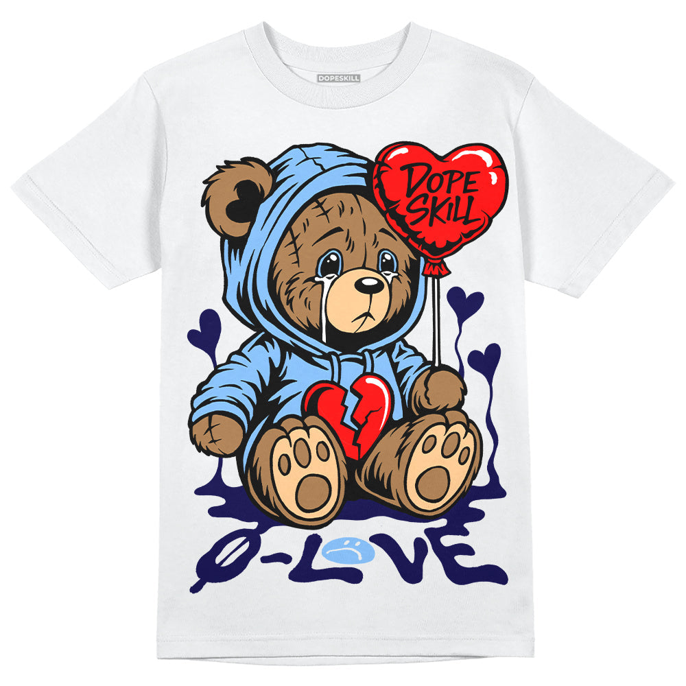 Powder Blue 9s superstreetwear T-Shirt Broken Bear Graphic