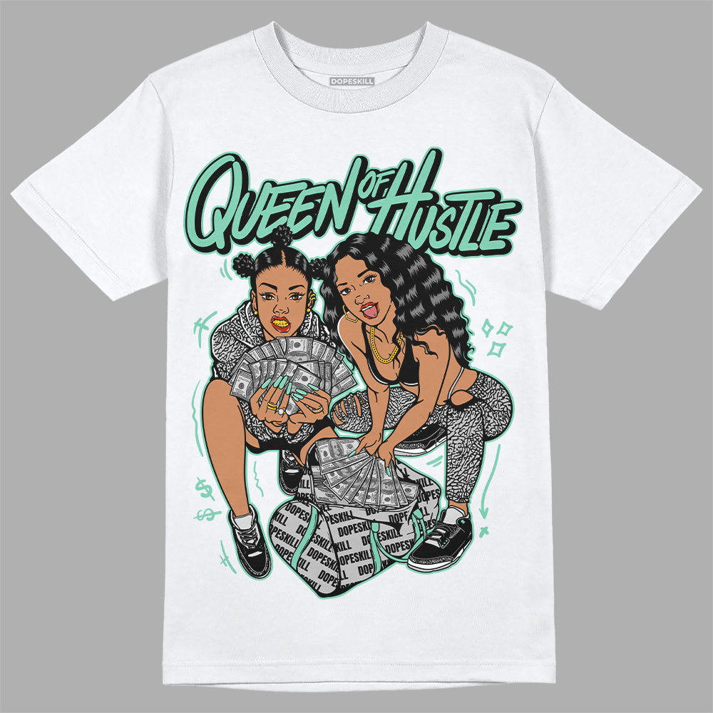 Green Glow 3s superstreetwear T-Shirt Queen Of Hustle Graphic