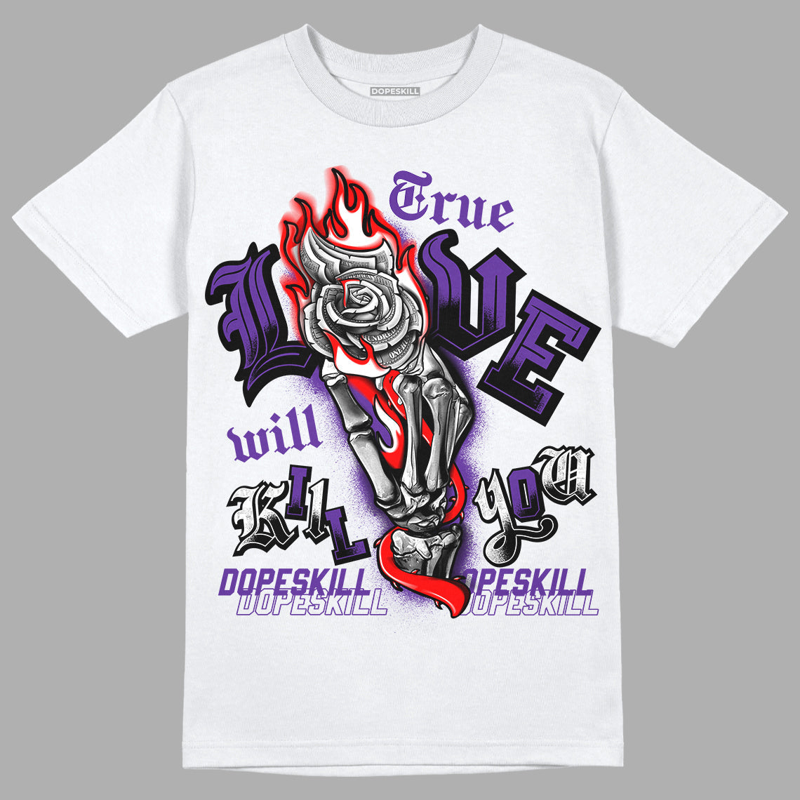 PURPLE Collection superstreetwear T-Shirt True Love Will Kill You Graphic