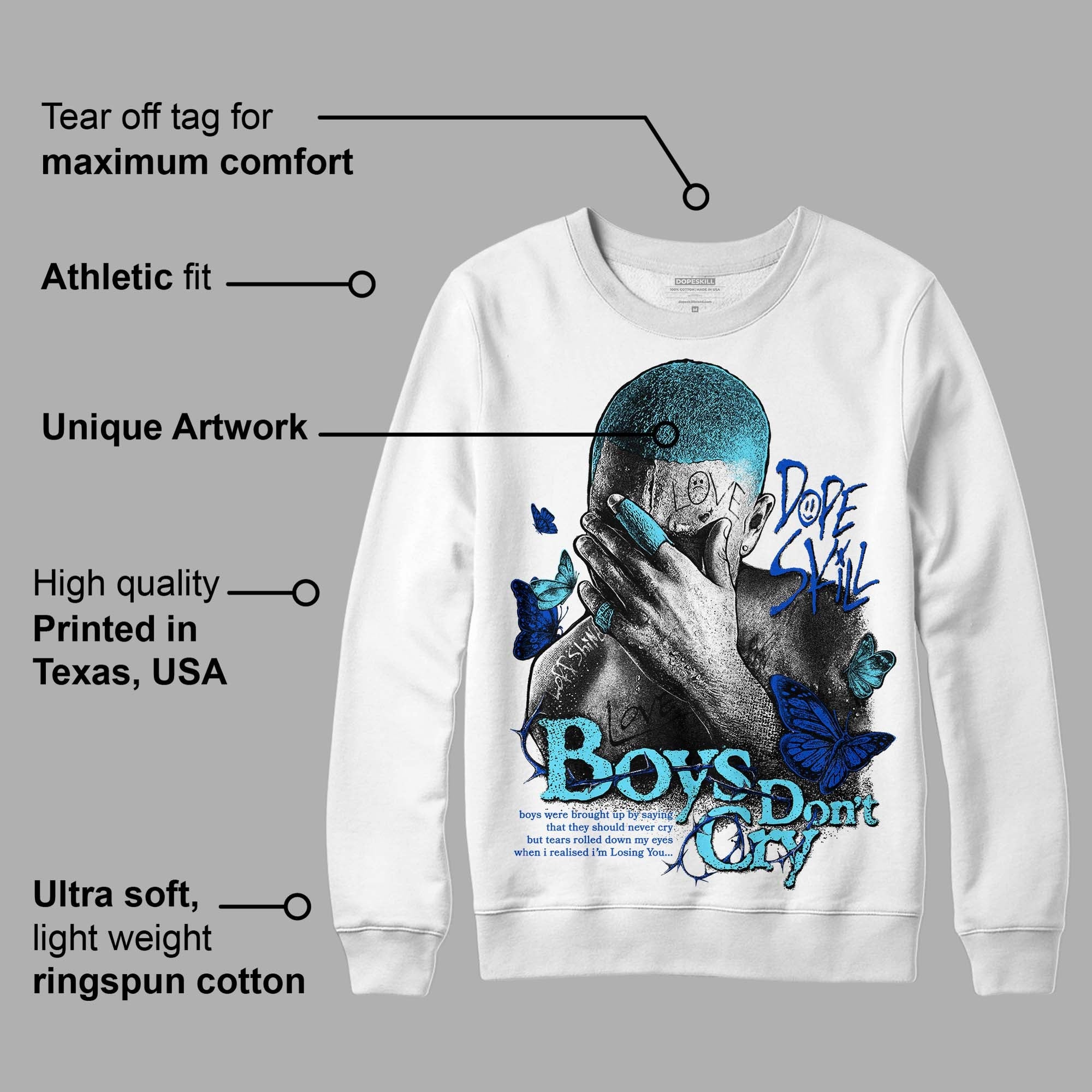 SB Dunk Argon superstreetwear Sweatshirt Boys Don't Cry Graphic