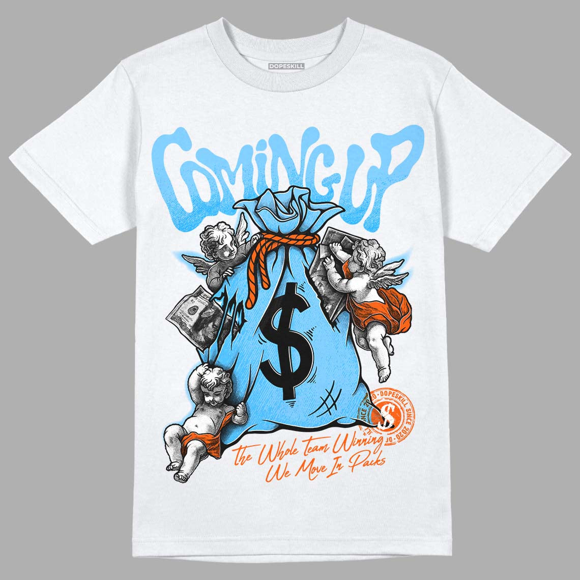 Dunk Low Futura University Blue superstreetwear T-Shirt Money Bag Coming Up Graphic