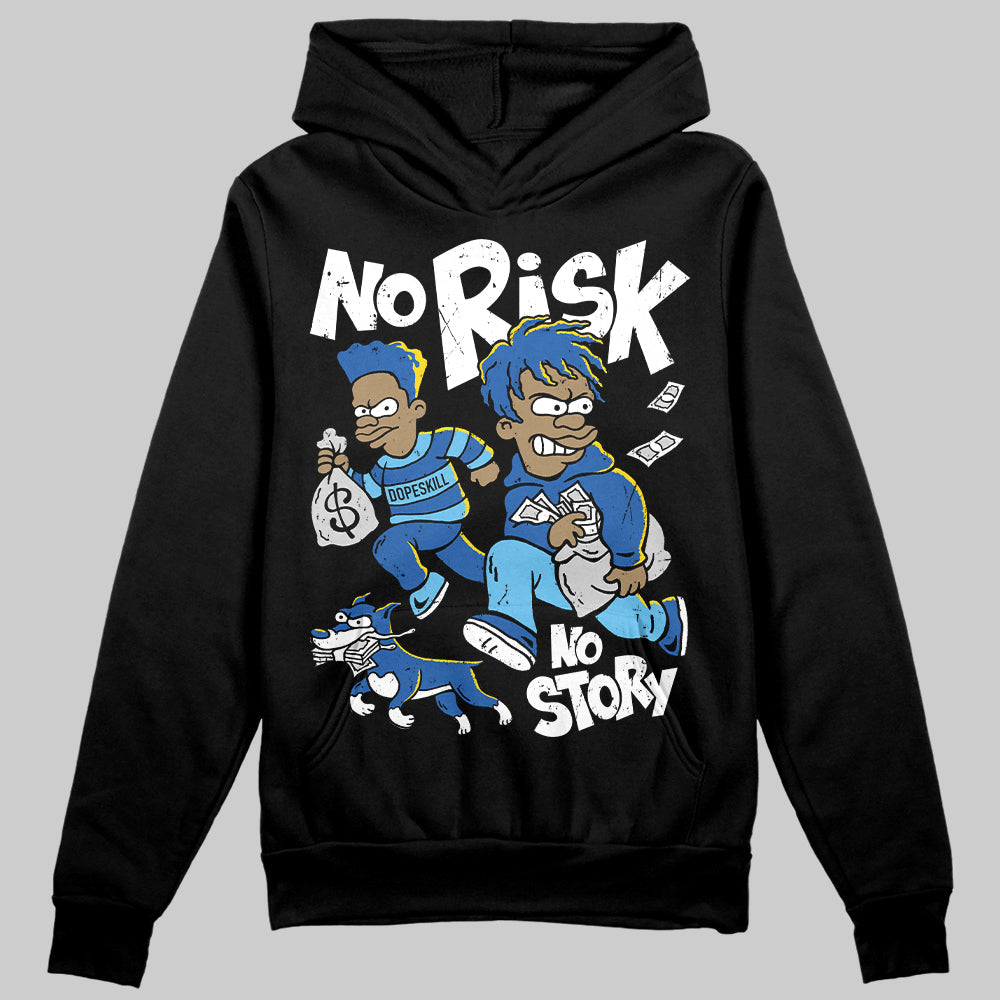 Blueberry 12s superstreetwear Hoodie Sweatshirt No Risk No Story Graphic